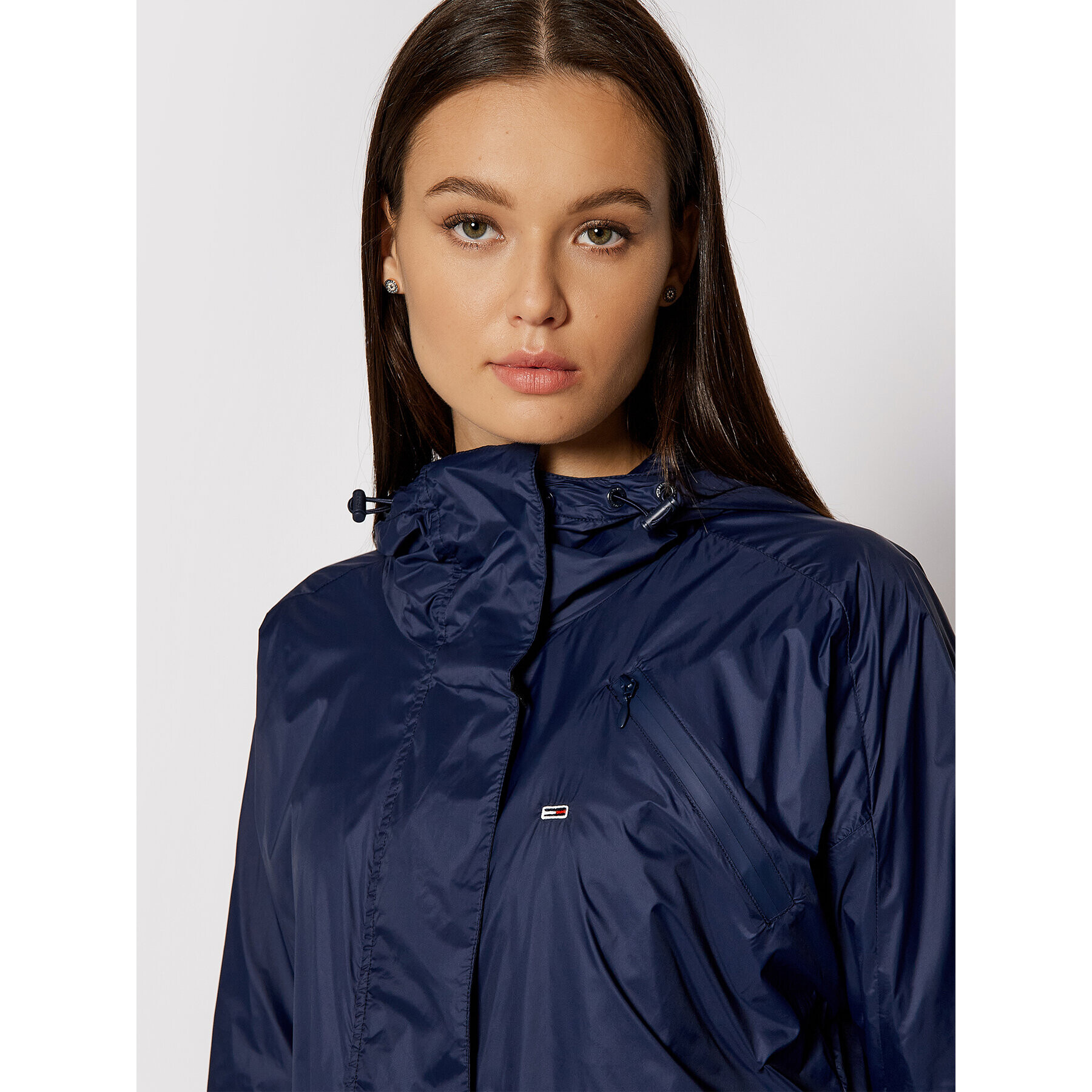 Tommy Jeans Ветровка Solid DW0DW10389 Тъмносин Regular Fit - Pepit.bg