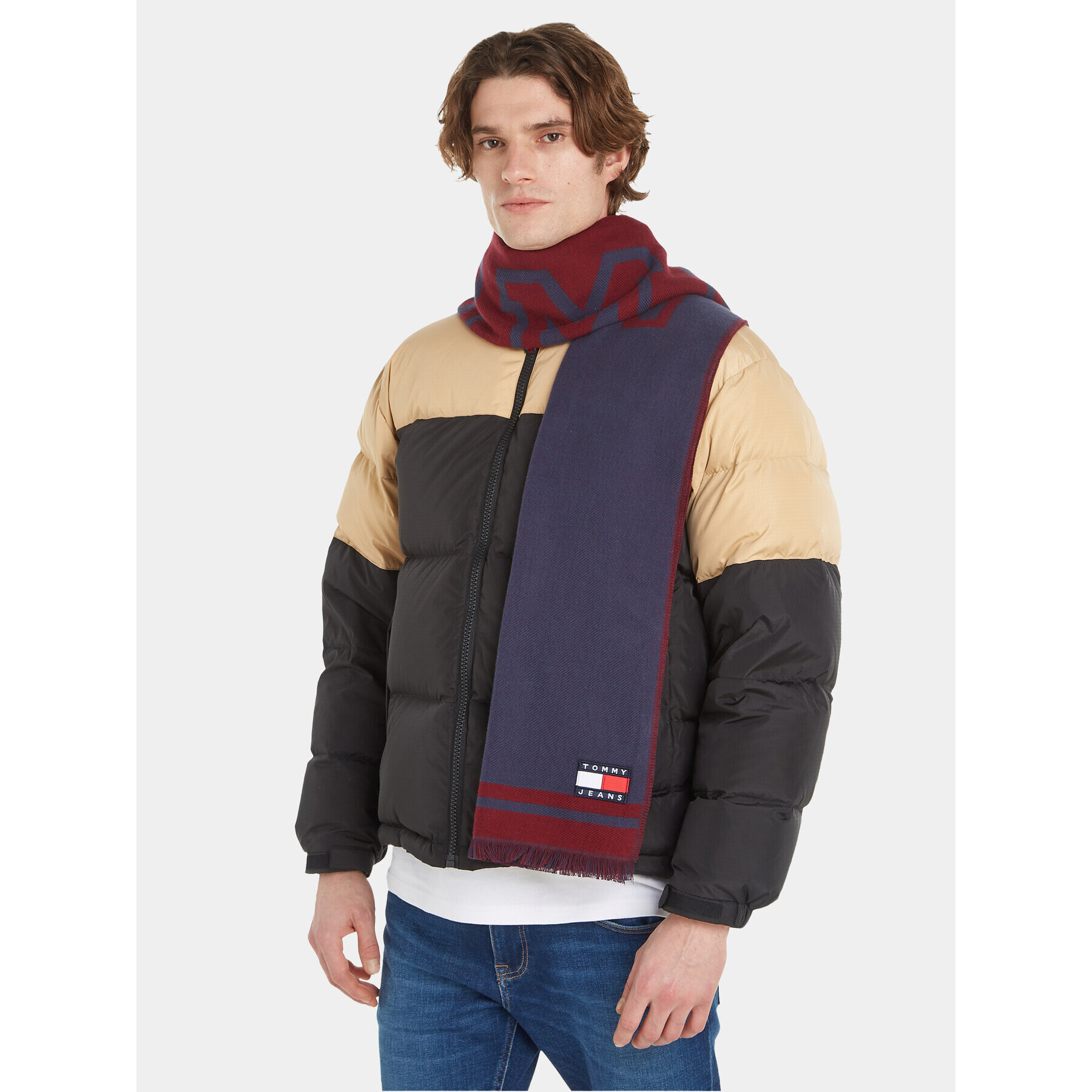 Tommy Jeans Зимен шал Tjm Heritage Oversized Scarf AM0AM11704 Син - Pepit.bg