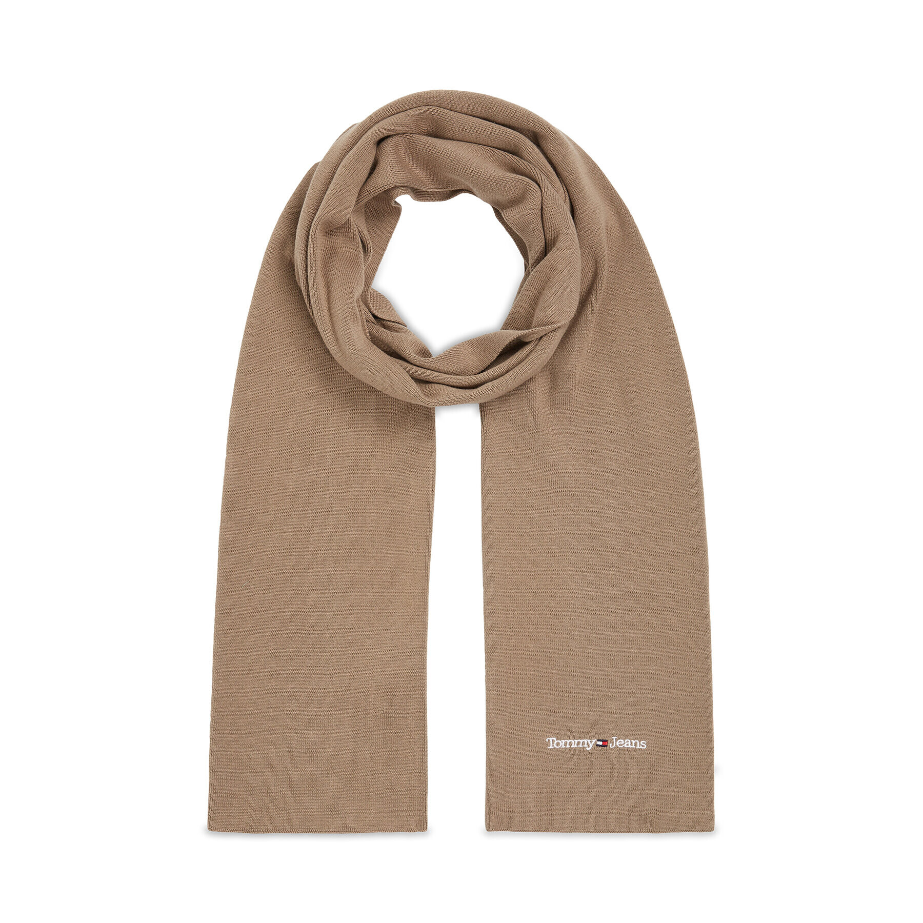 Tommy Jeans Зимен шал Tjm Sport Scarf AM0AM11703 Кафяв - Pepit.bg