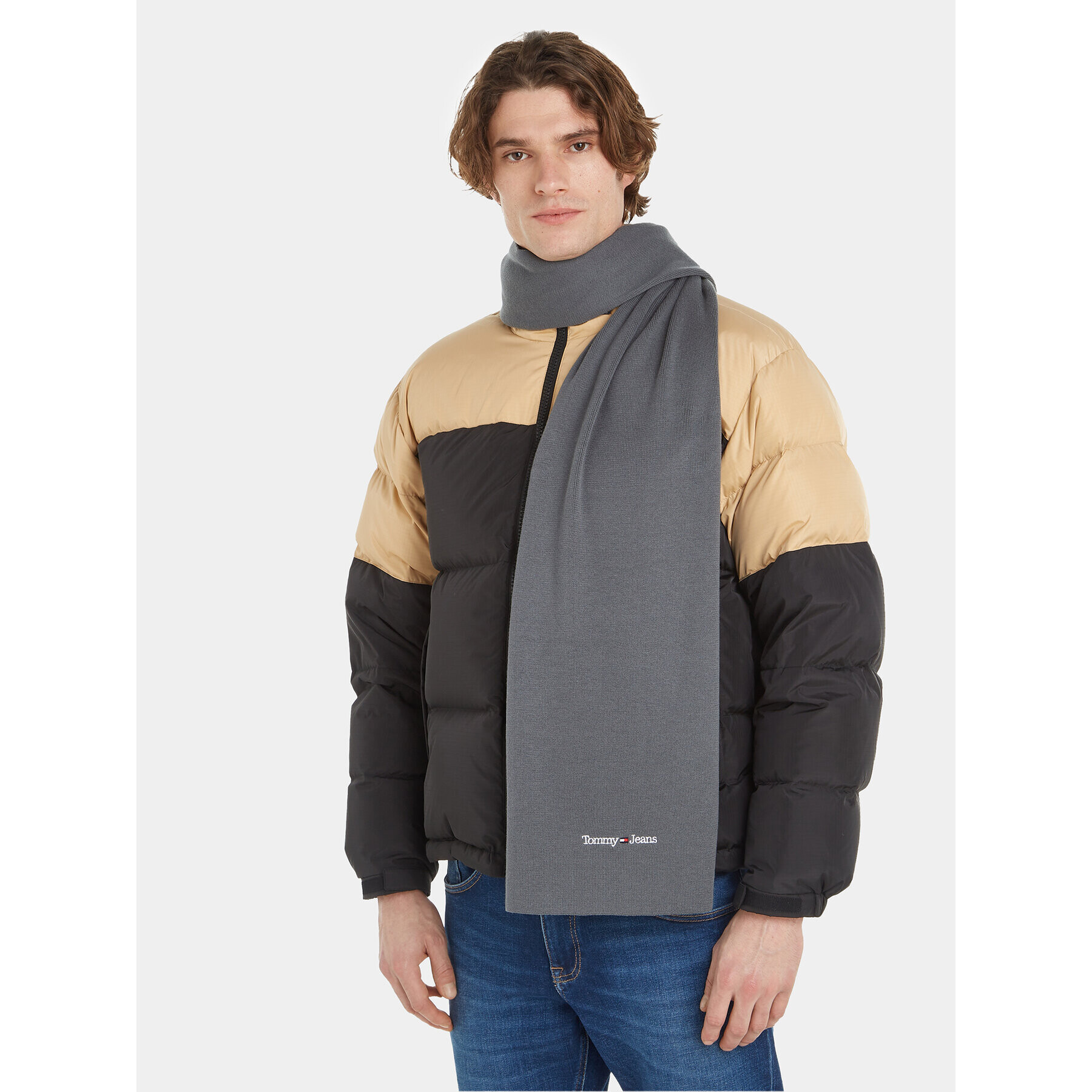 Tommy Jeans Зимен шал Tjm Sport Scarf AM0AM11703 Сив - Pepit.bg