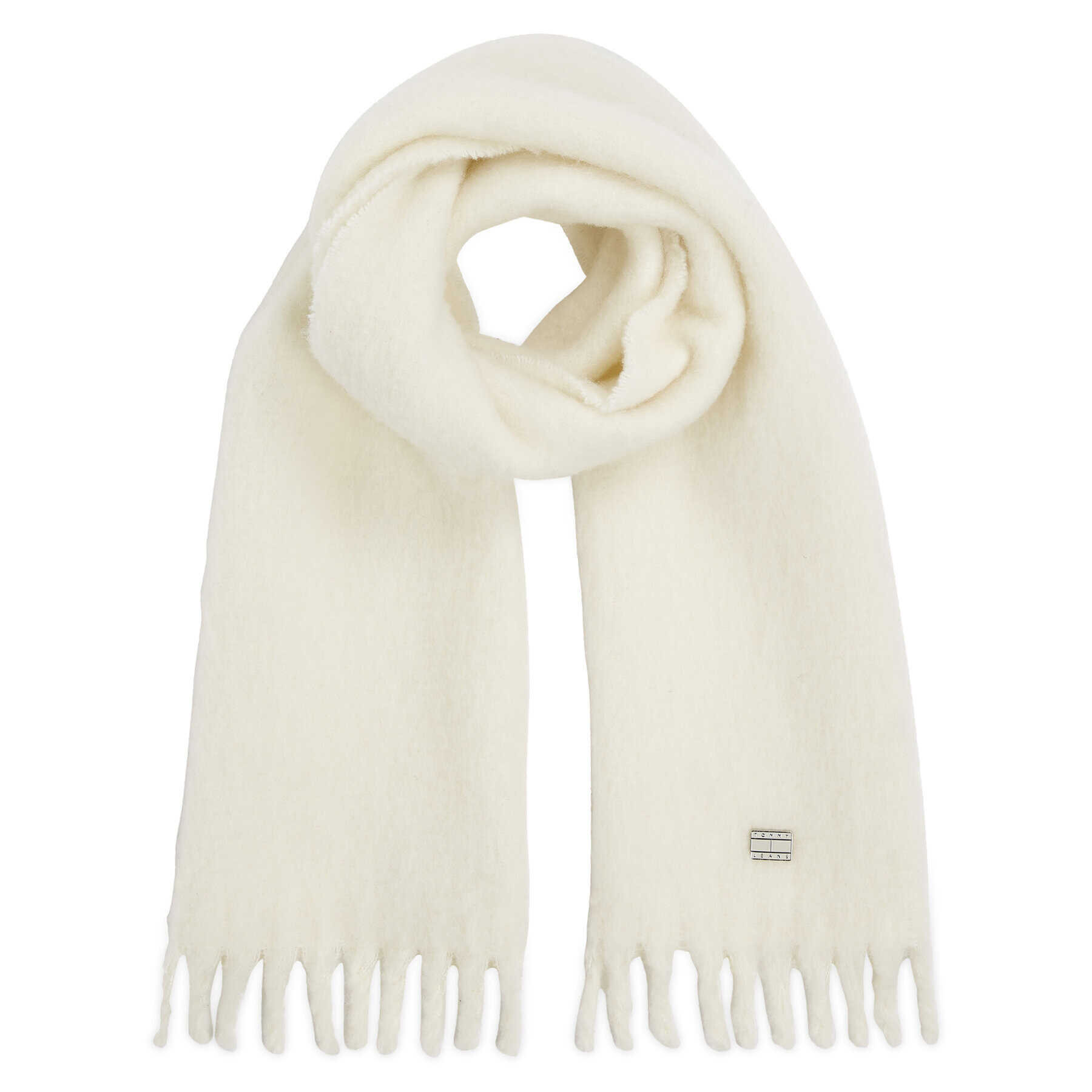 Tommy Jeans Зимен шал Tjw Cosy Knit Scarf AW0AW15904 Екрю - Pepit.bg