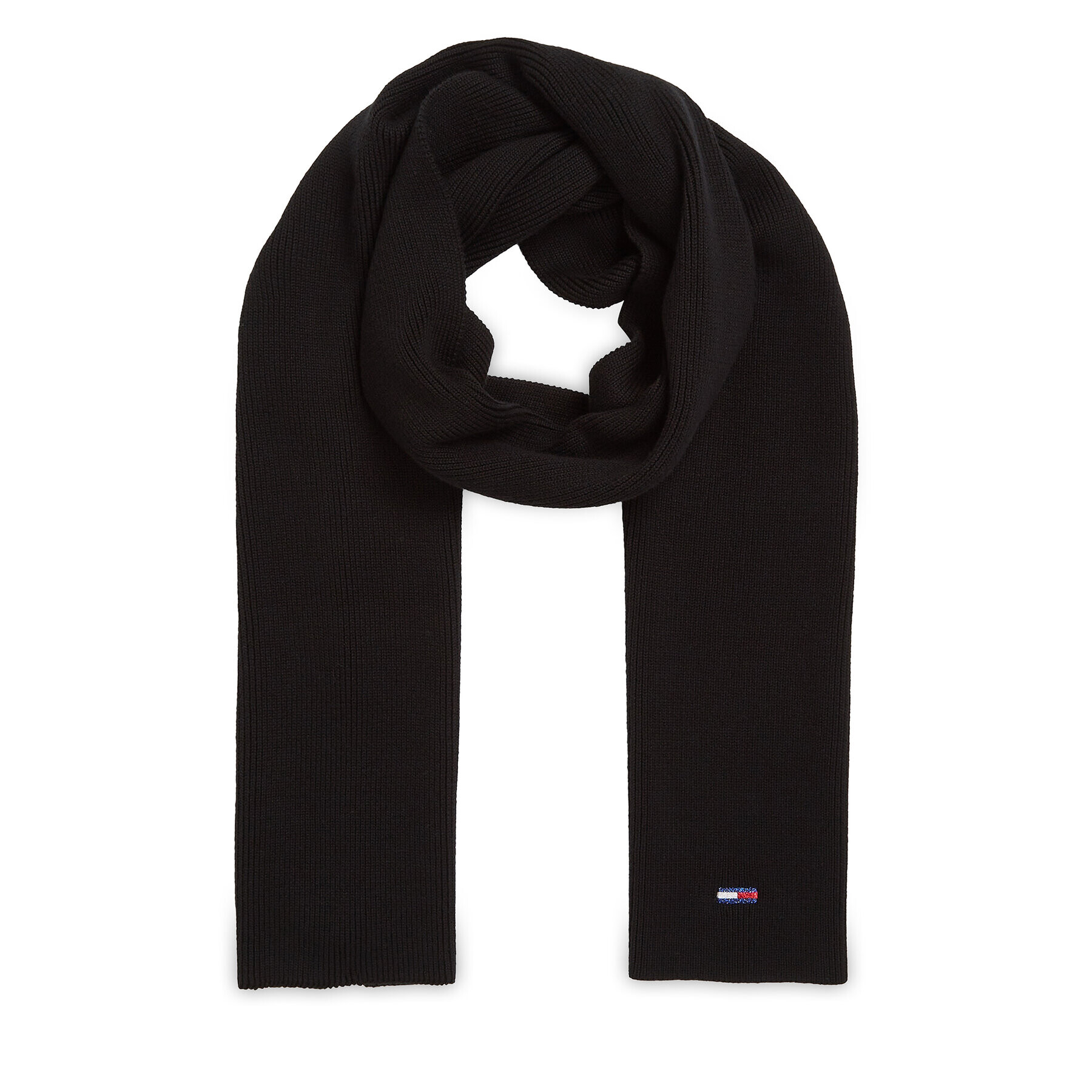 Tommy Jeans Зимен шал Tjw Flag Scarf AW0AW15478 Черен - Pepit.bg