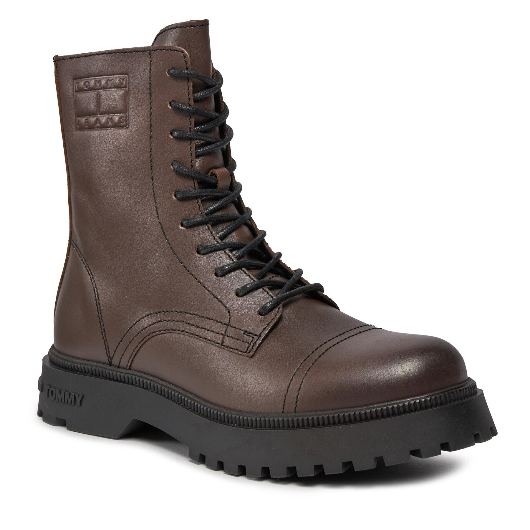 Tommy Jeans Зимни обувки Tjm Casual Boot EM0EM01244 Кафяв - Pepit.bg