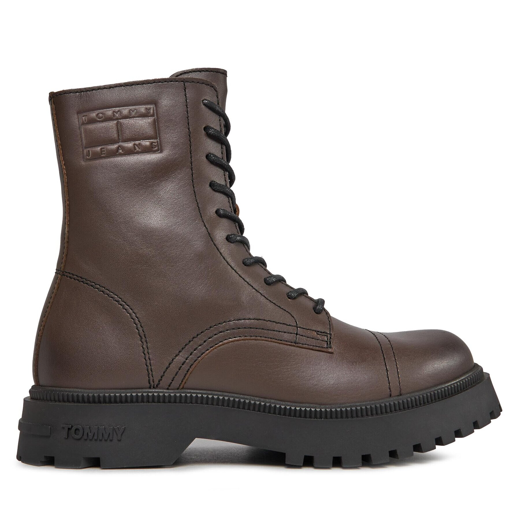 Tommy Jeans Зимни обувки Tjm Casual Boot EM0EM01244 Кафяв - Pepit.bg