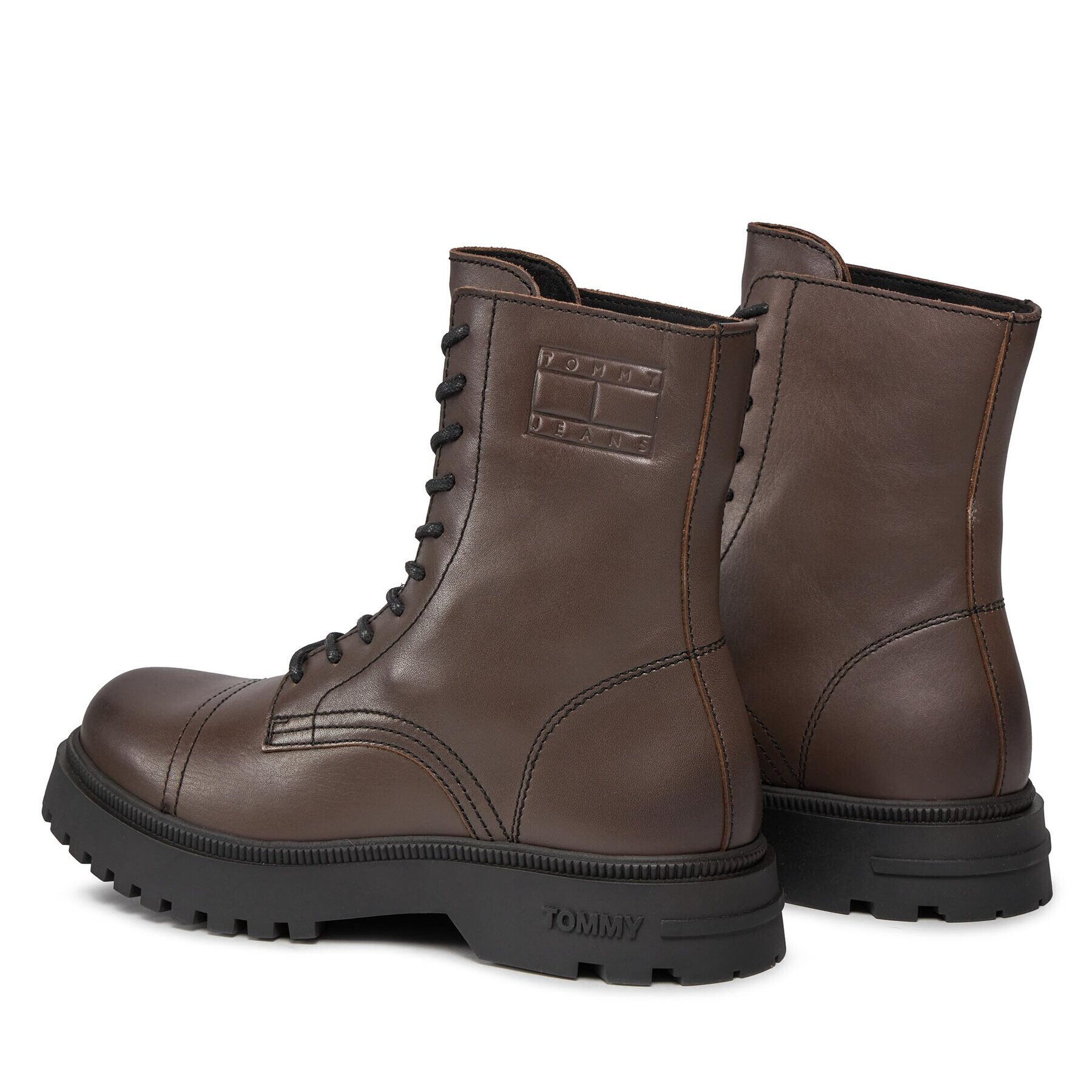 Tommy Jeans Зимни обувки Tjm Casual Boot EM0EM01244 Кафяв - Pepit.bg