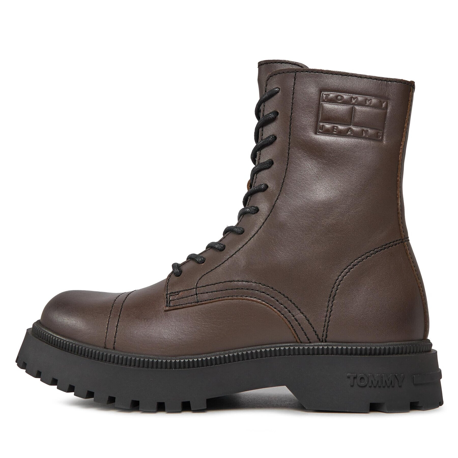 Tommy Jeans Зимни обувки Tjm Casual Boot EM0EM01244 Кафяв - Pepit.bg