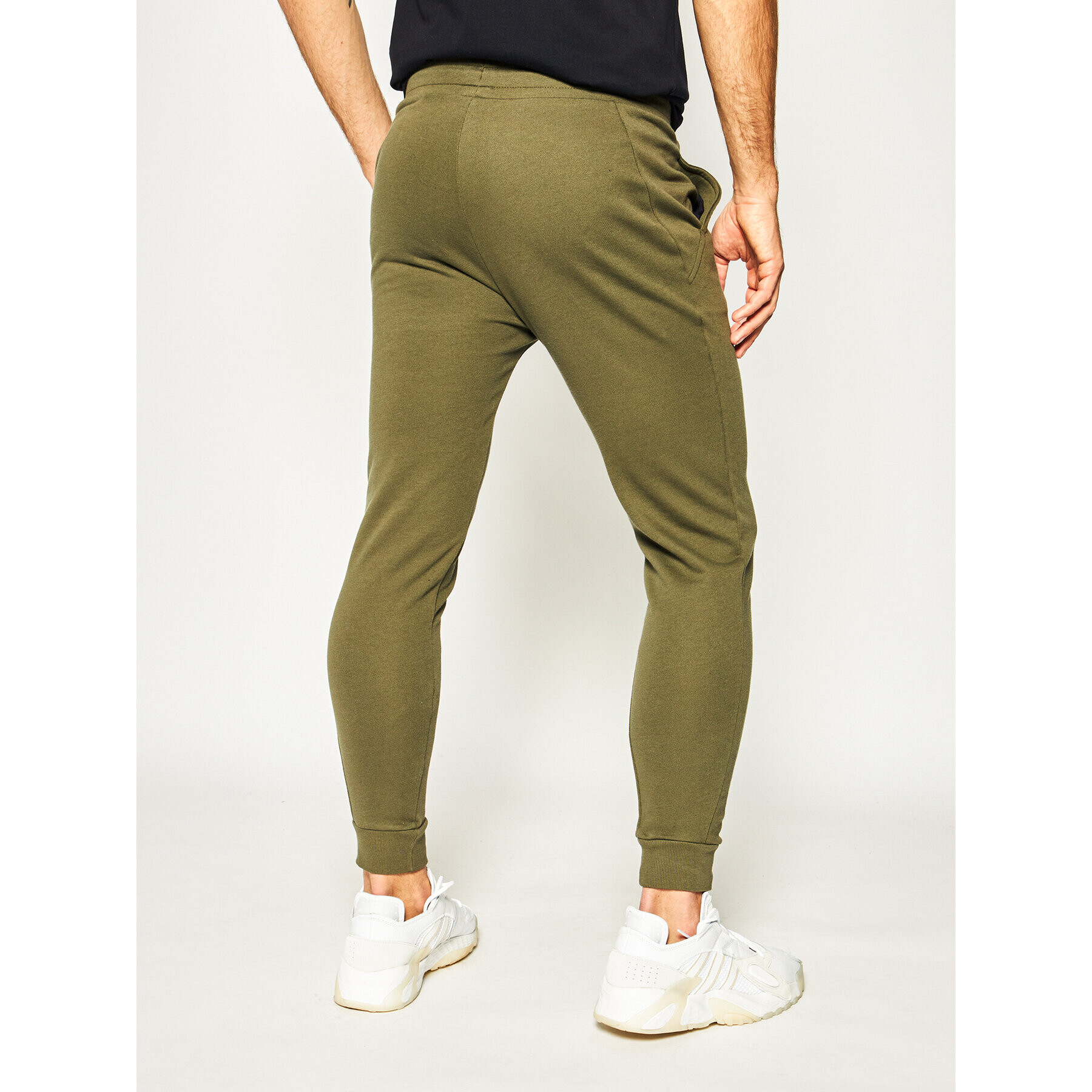Tommy Sport Долнище анцуг Cuff Logo S20S200359 Зелен Regular Fit - Pepit.bg