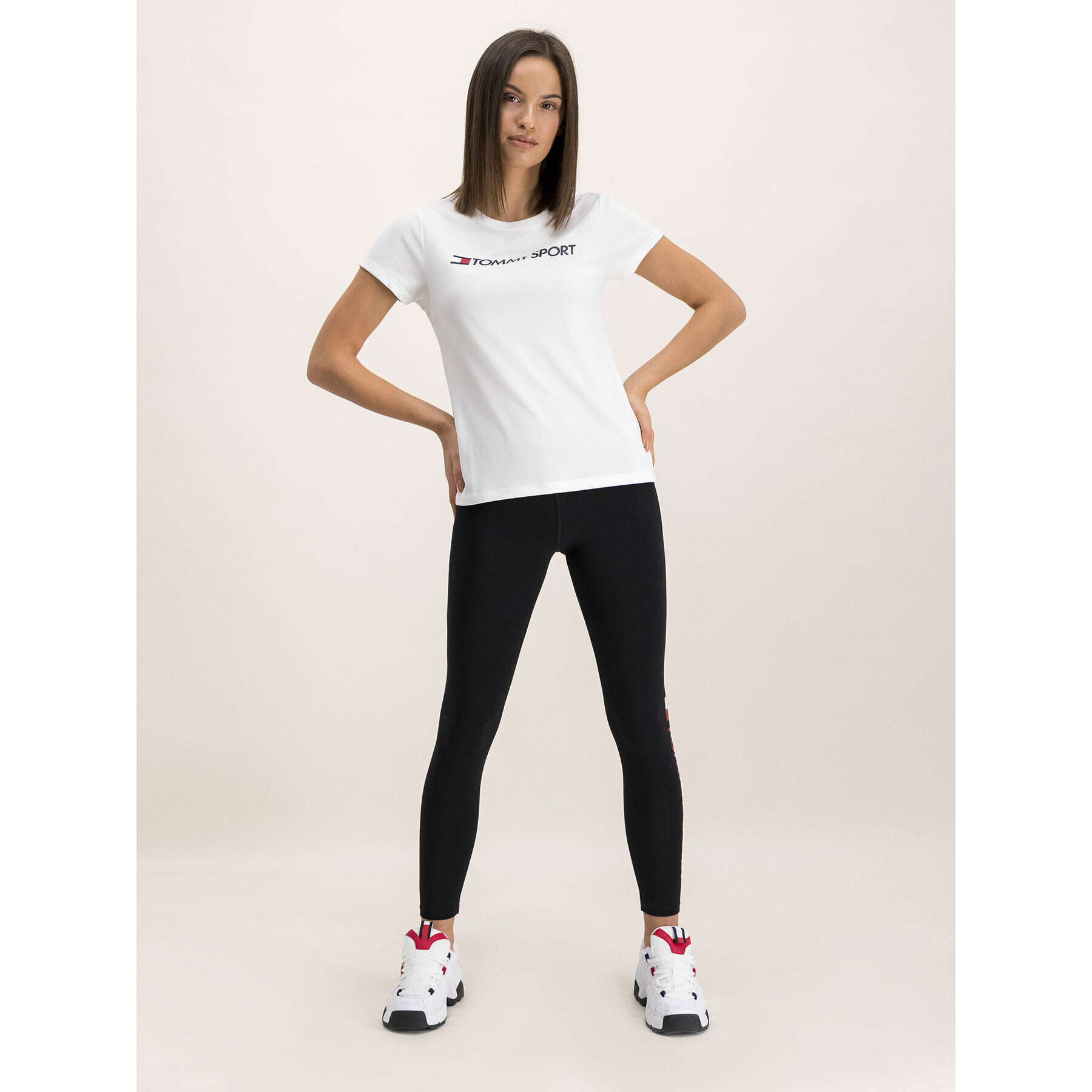 Tommy Sport Клин Stretch S10S100090 Черен Slim Fit - Pepit.bg