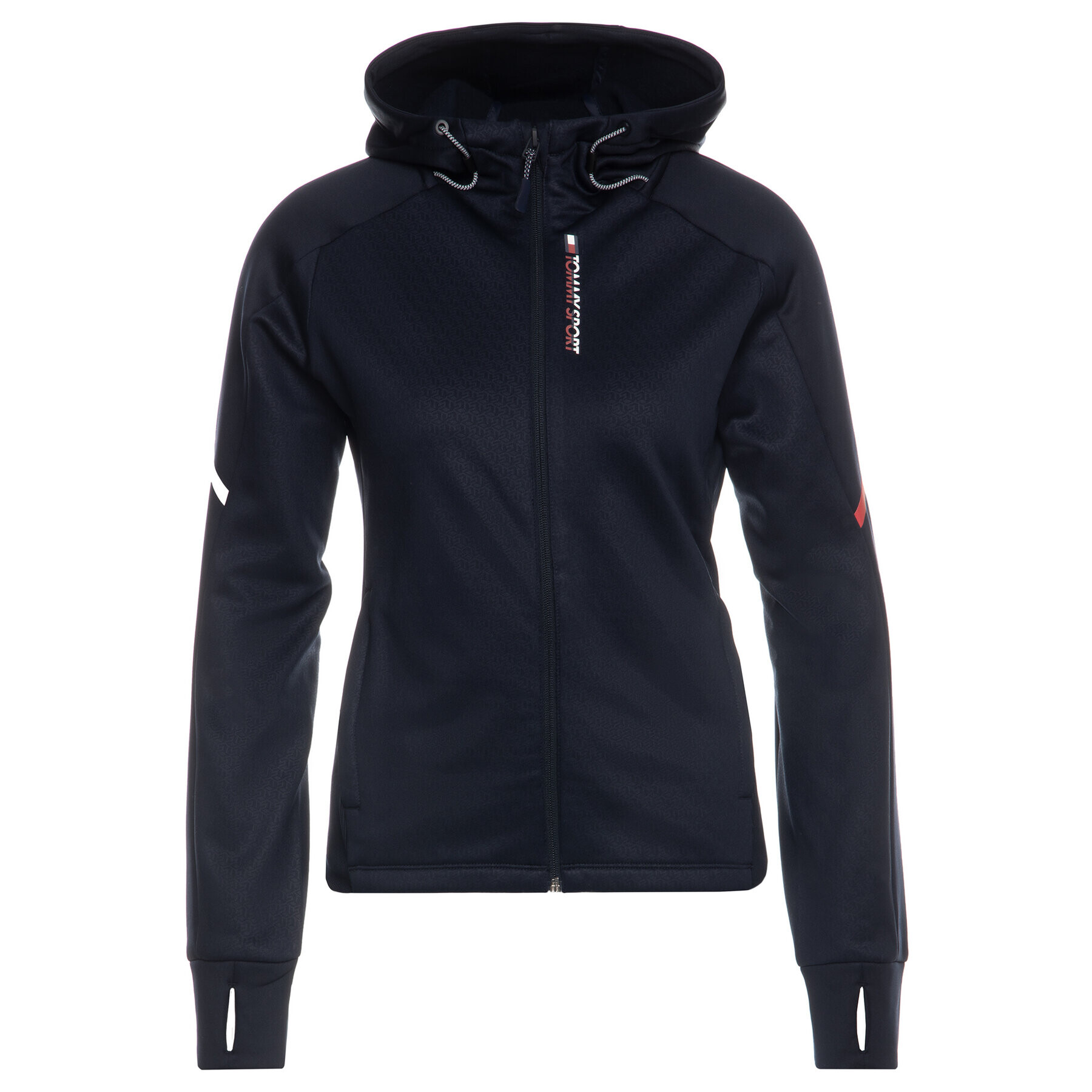 Tommy Sport Суитшърт Fleece Fz S10S100404 Тъмносин Slim Fit - Pepit.bg