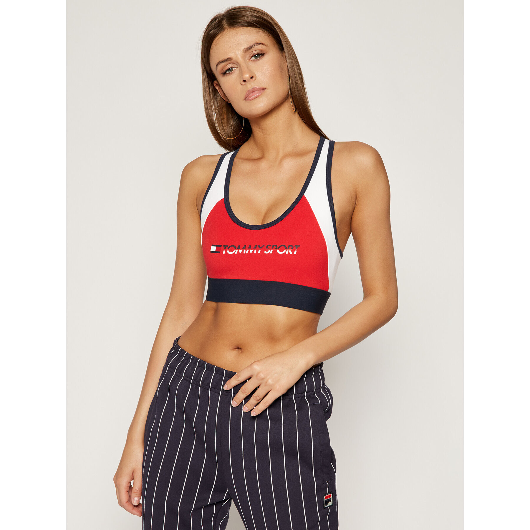 Tommy Sport Сутиен-топ S10S100228 Червен - Pepit.bg