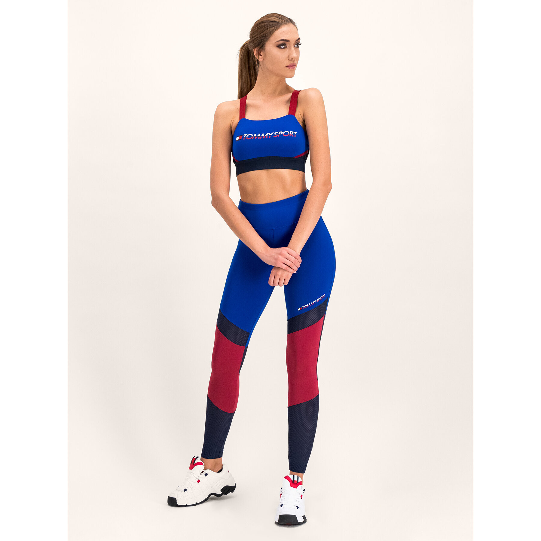 Tommy Sport Сутиен-топ S10S100264 Тъмносин - Pepit.bg