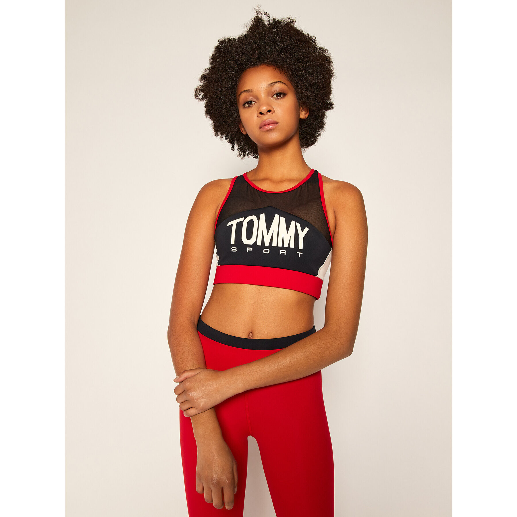 Tommy Sport Сутиен-топ S10S100663 Тъмносин - Pepit.bg