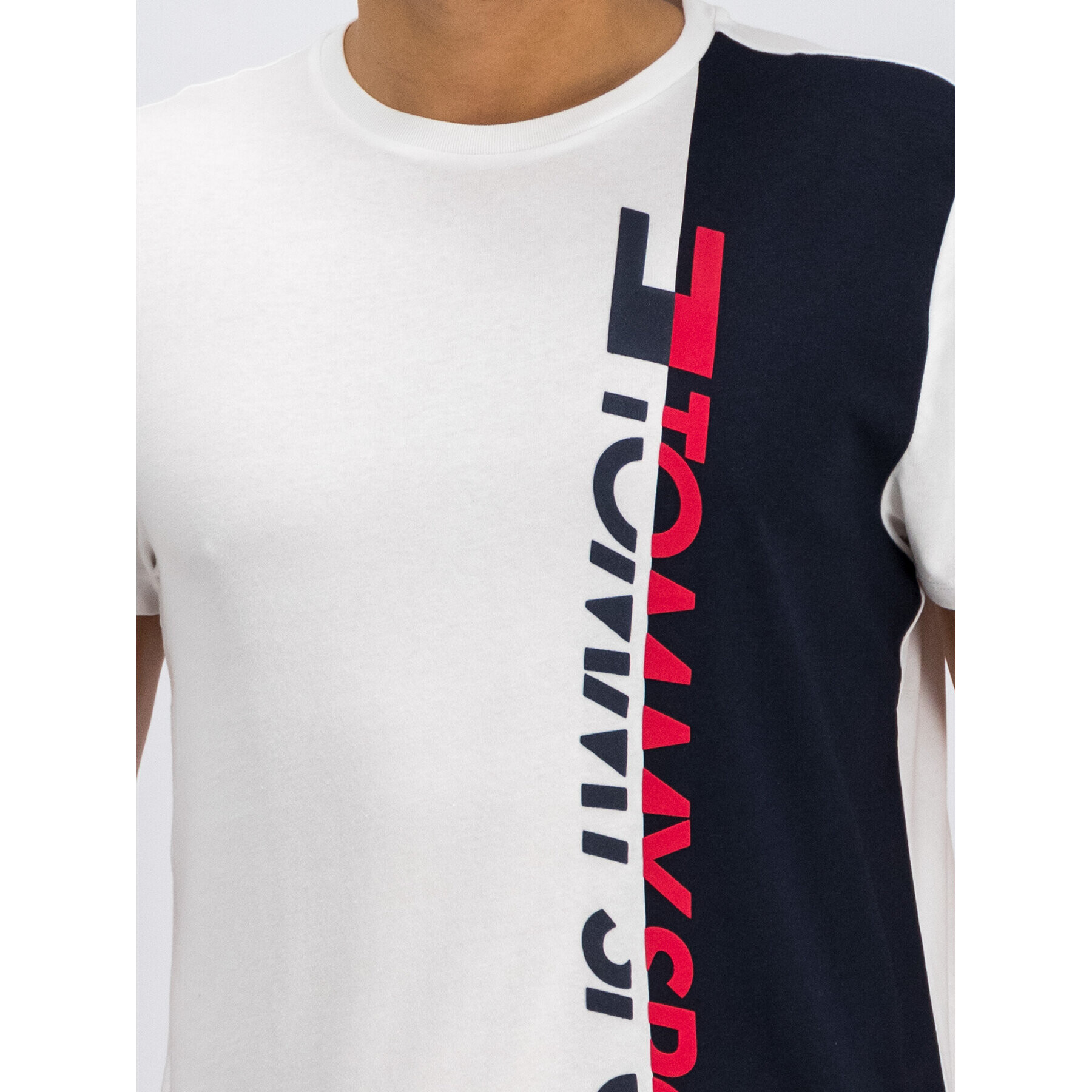 Tommy Sport Тишърт Graphic Logo S20S200192 Бял Regular Fit - Pepit.bg