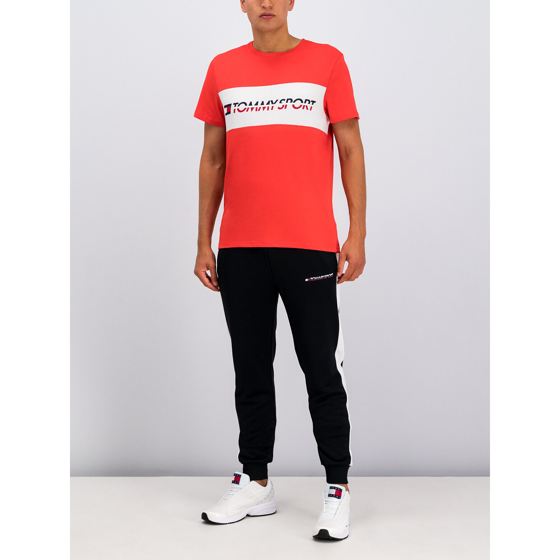 Tommy Sport Тишърт Logo S20S200082 Розов Regular Fit - Pepit.bg