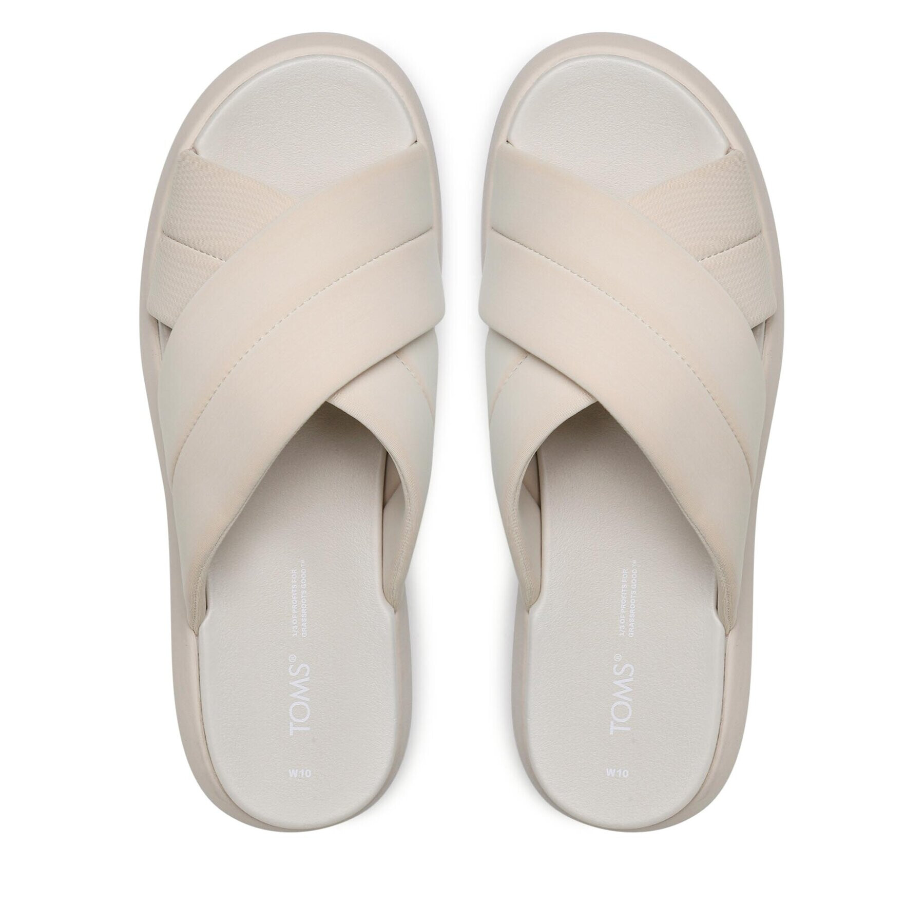 Toms Чехли Alpargata Mallow Crossover 10017890 Екрю - Pepit.bg