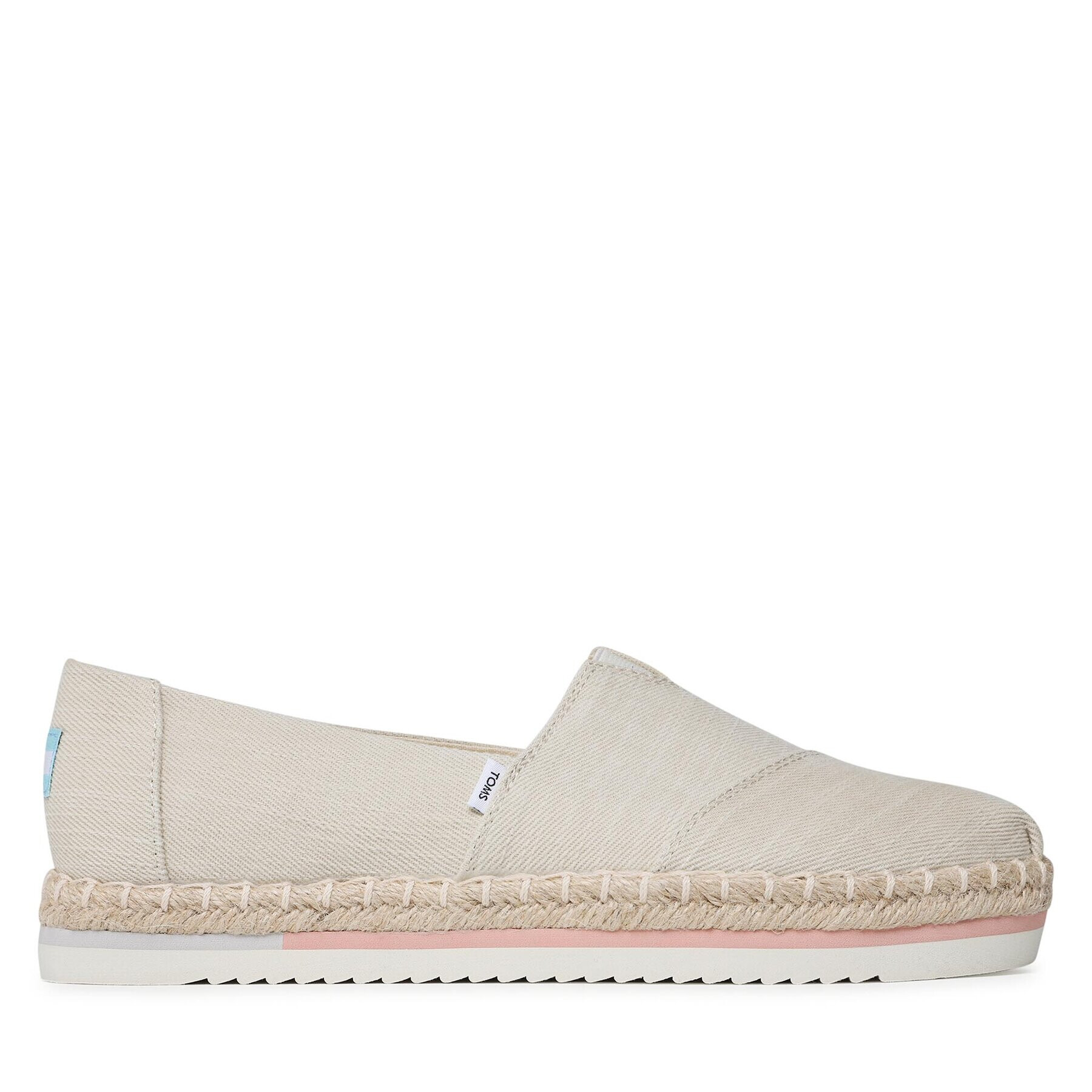 Toms Еспадрили Alpargata Platform Rope 10017830 Бежов - Pepit.bg
