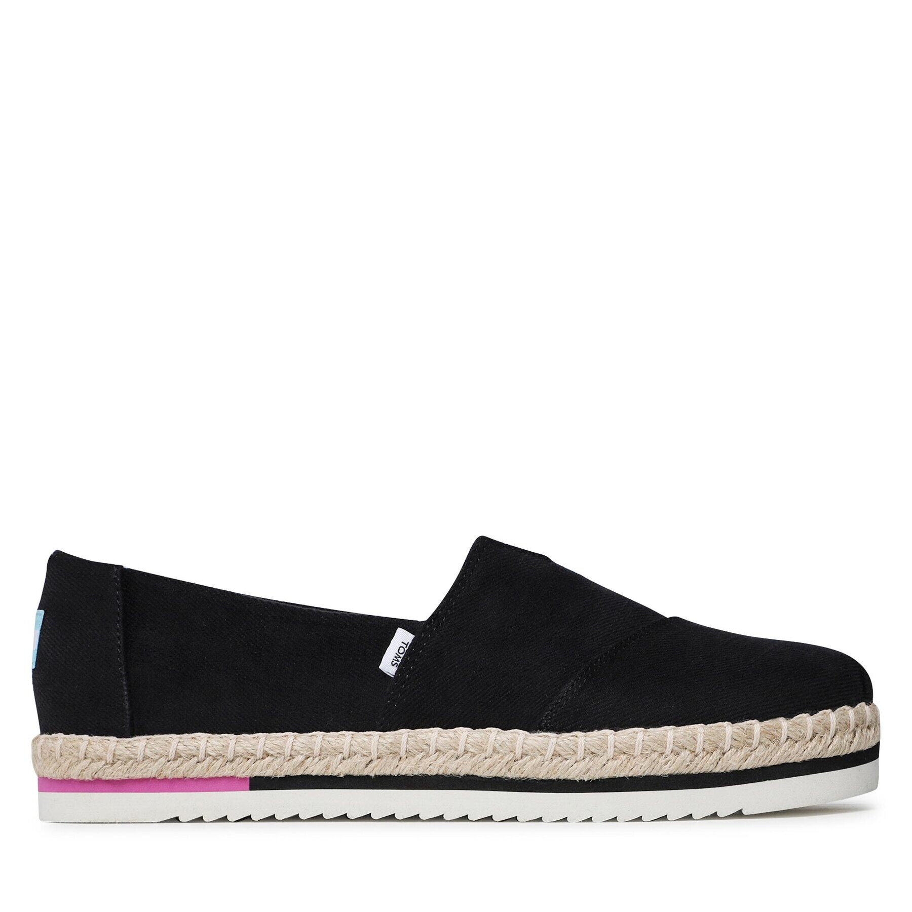 Toms Еспадрили Alpargata Platform Rope 10017831 Черен - Pepit.bg