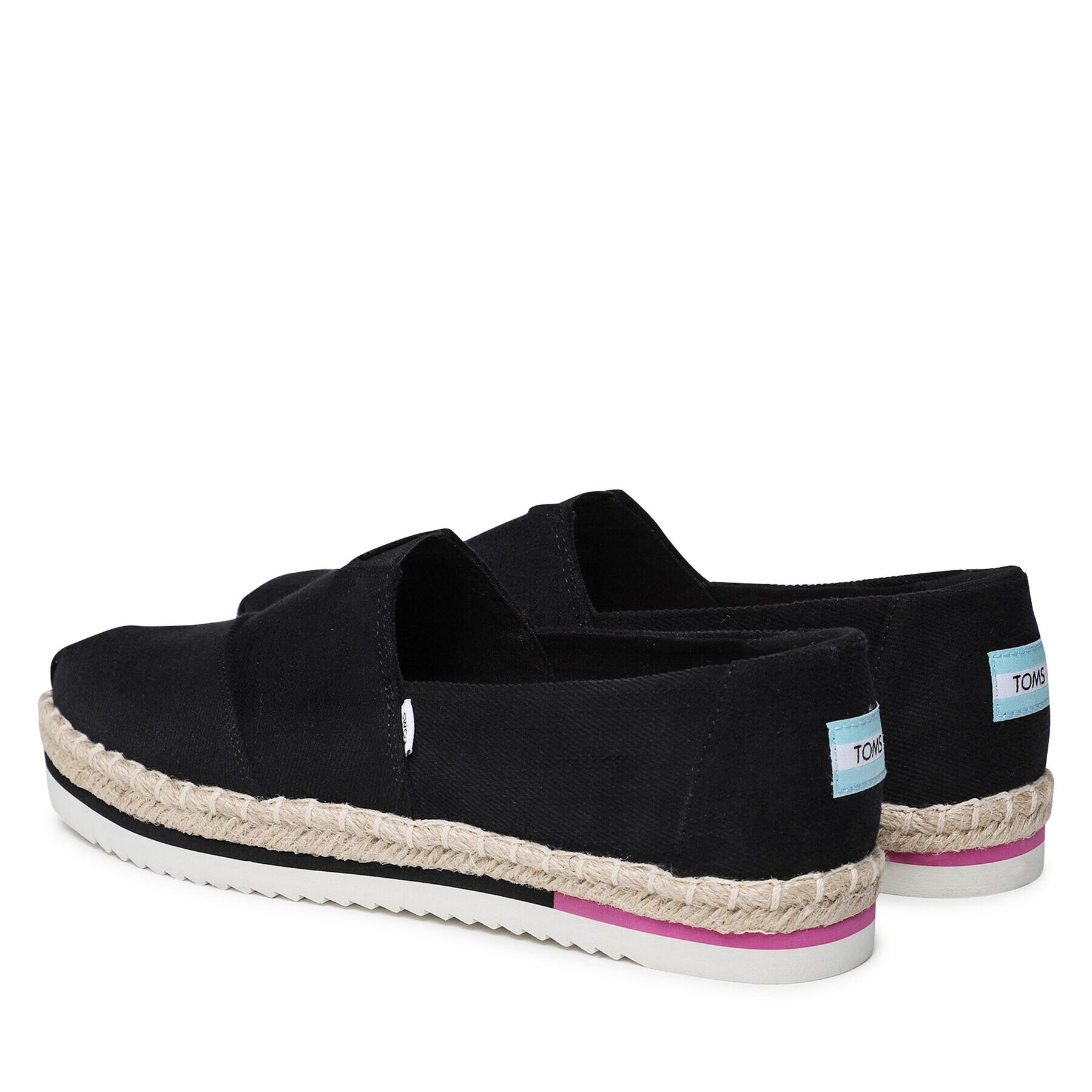 Toms Еспадрили Alpargata Platform Rope 10017831 Черен - Pepit.bg
