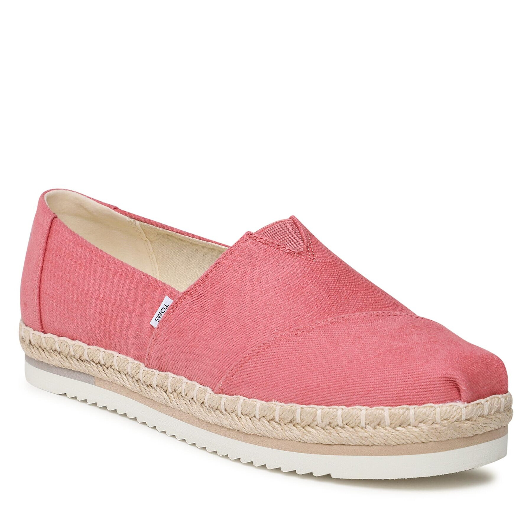 Toms Еспадрили Alpargata Platform Rope 10019802 Розов - Pepit.bg