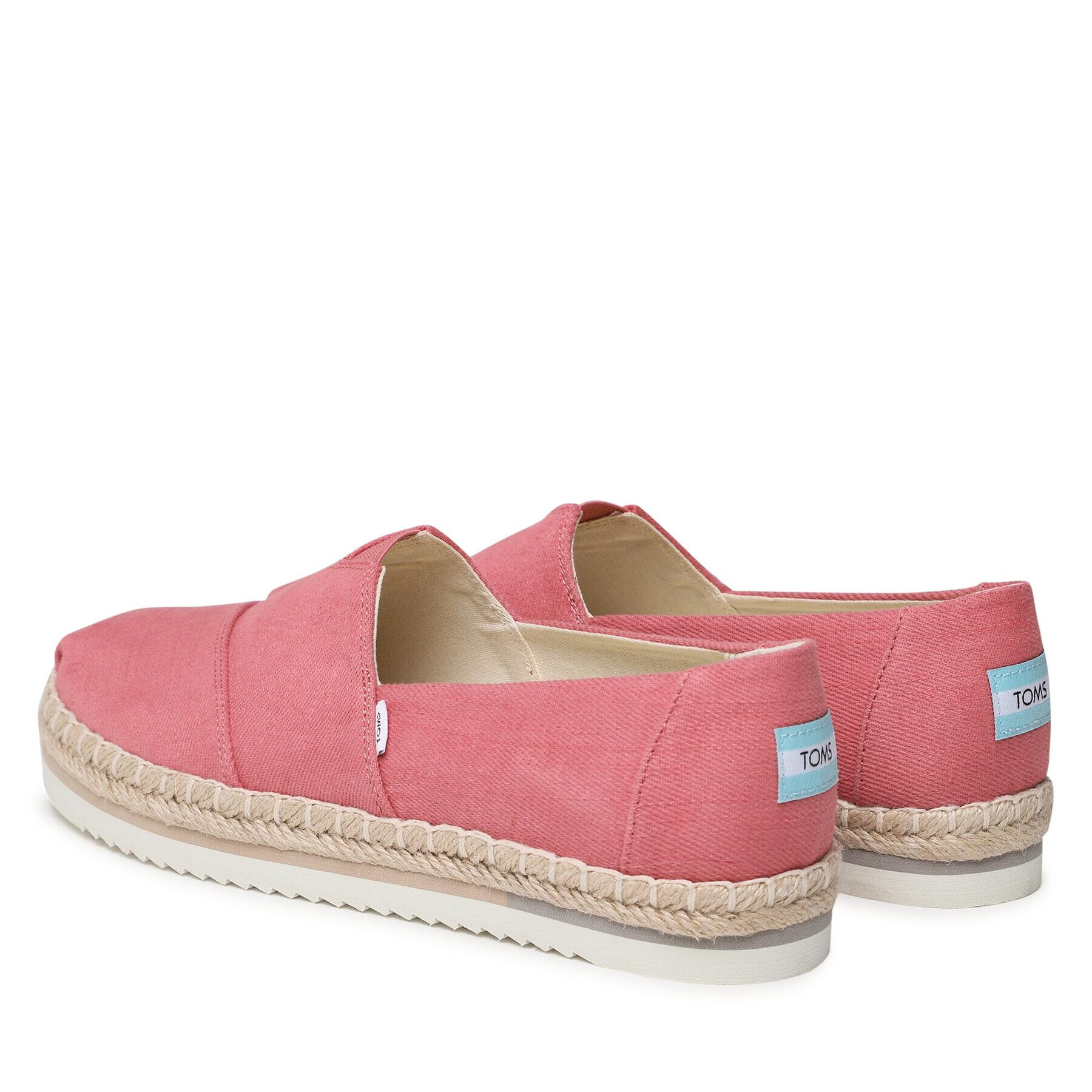 Toms Еспадрили Alpargata Platform Rope 10019802 Розов - Pepit.bg