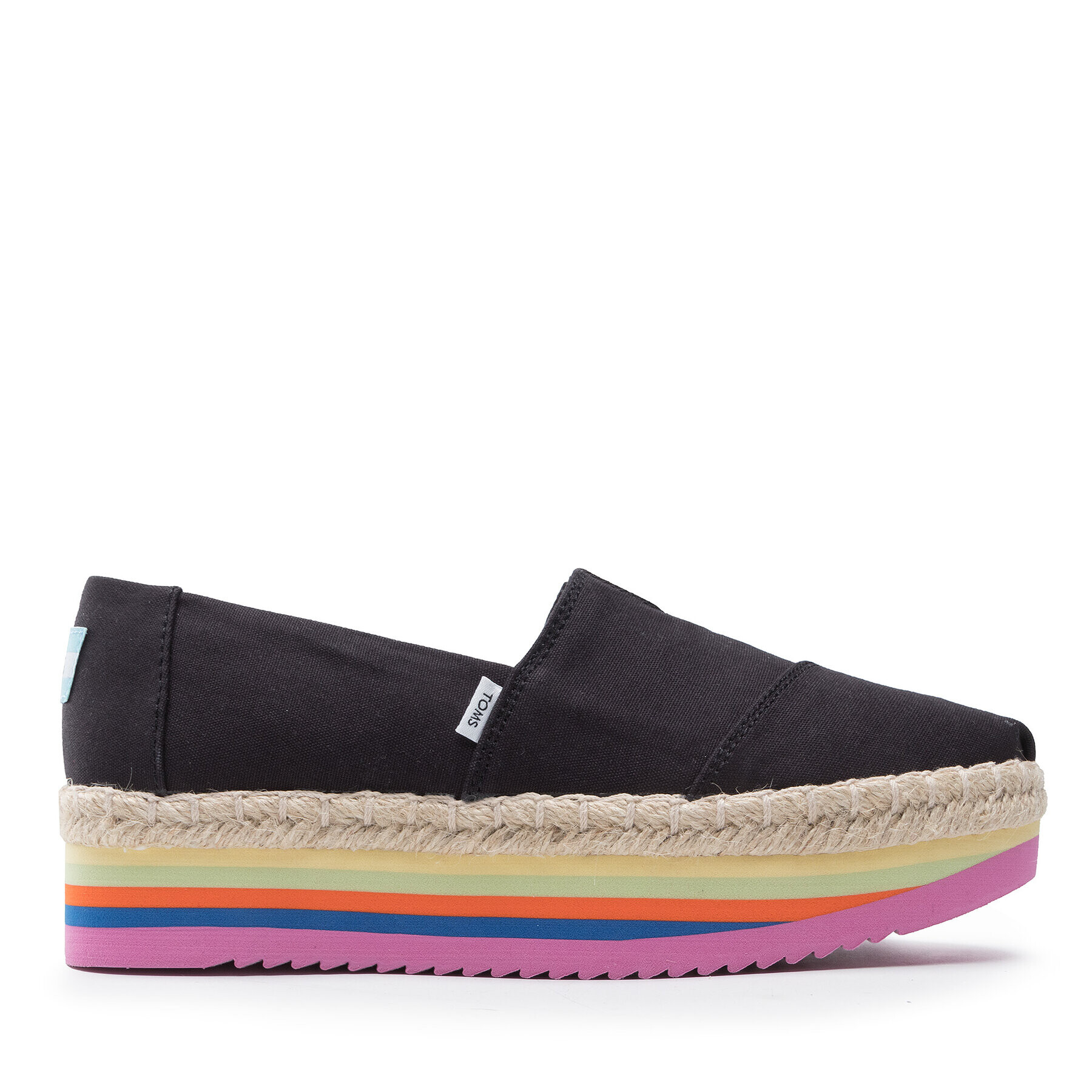 Toms Еспадрили Alpargata Platform Rope High 10017849 Черен - Pepit.bg