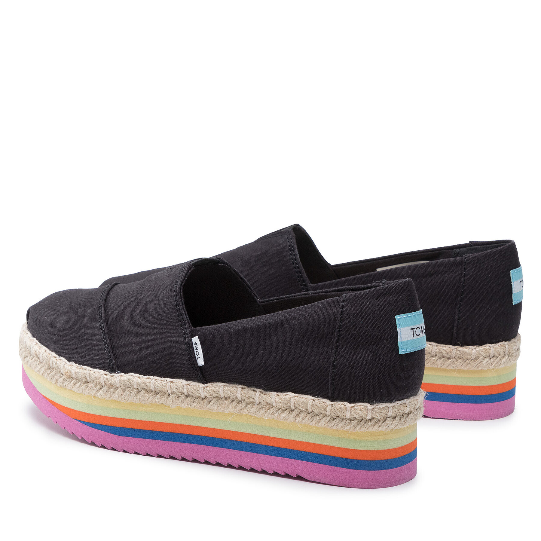 Toms Еспадрили Alpargata Platform Rope High 10017849 Черен - Pepit.bg