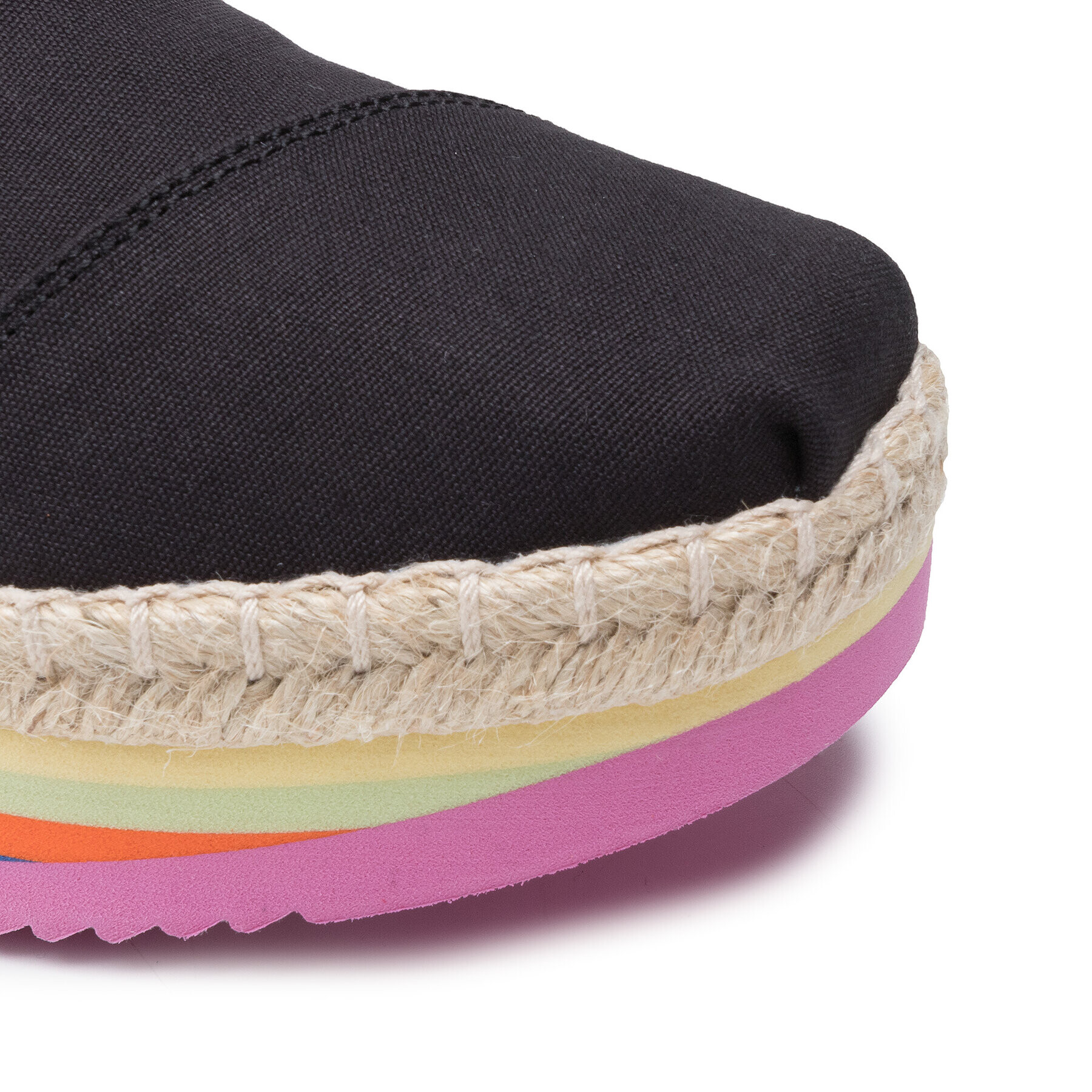 Toms Еспадрили Alpargata Platform Rope High 10017849 Черен - Pepit.bg