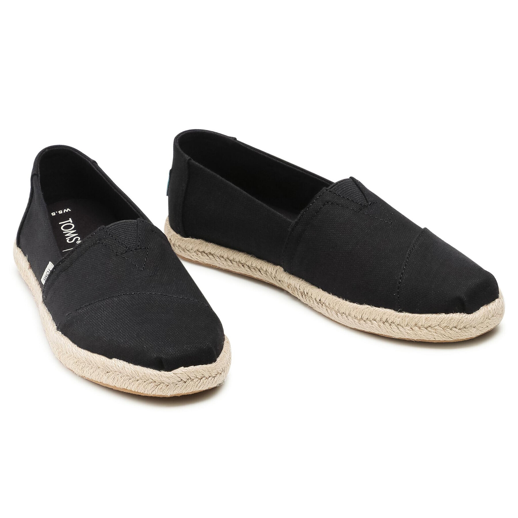 Toms Еспадрили Alpargata Rope 10016250 Черен - Pepit.bg