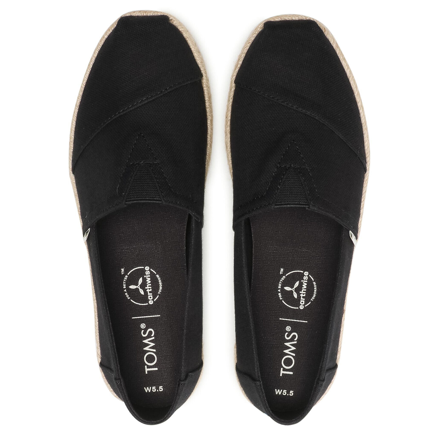 Toms Еспадрили Alpargata Rope 10016250 Черен - Pepit.bg
