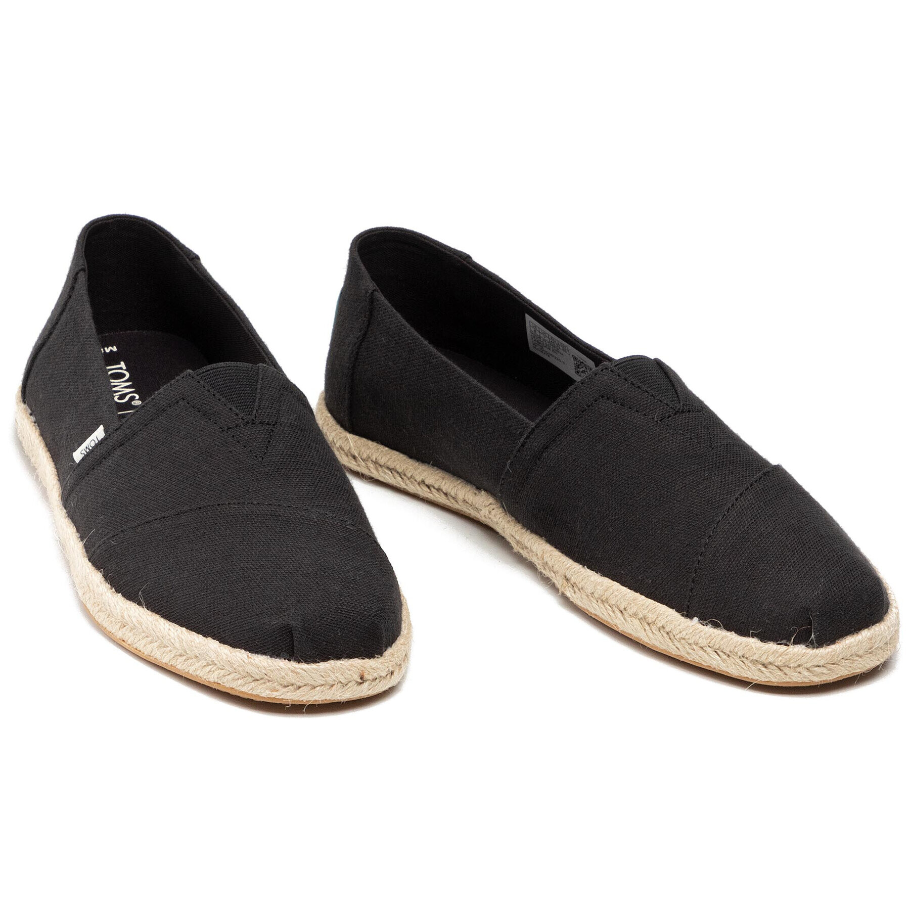 Toms Еспадрили Alpargata Rope 10016278 Черен - Pepit.bg