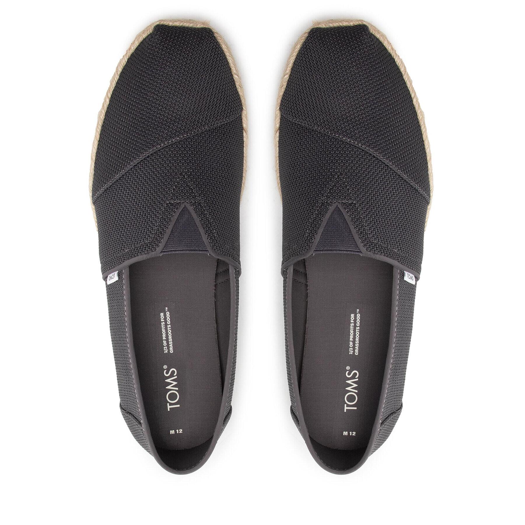 Toms Еспадрили Alpargata Rope 10017666 Сив - Pepit.bg