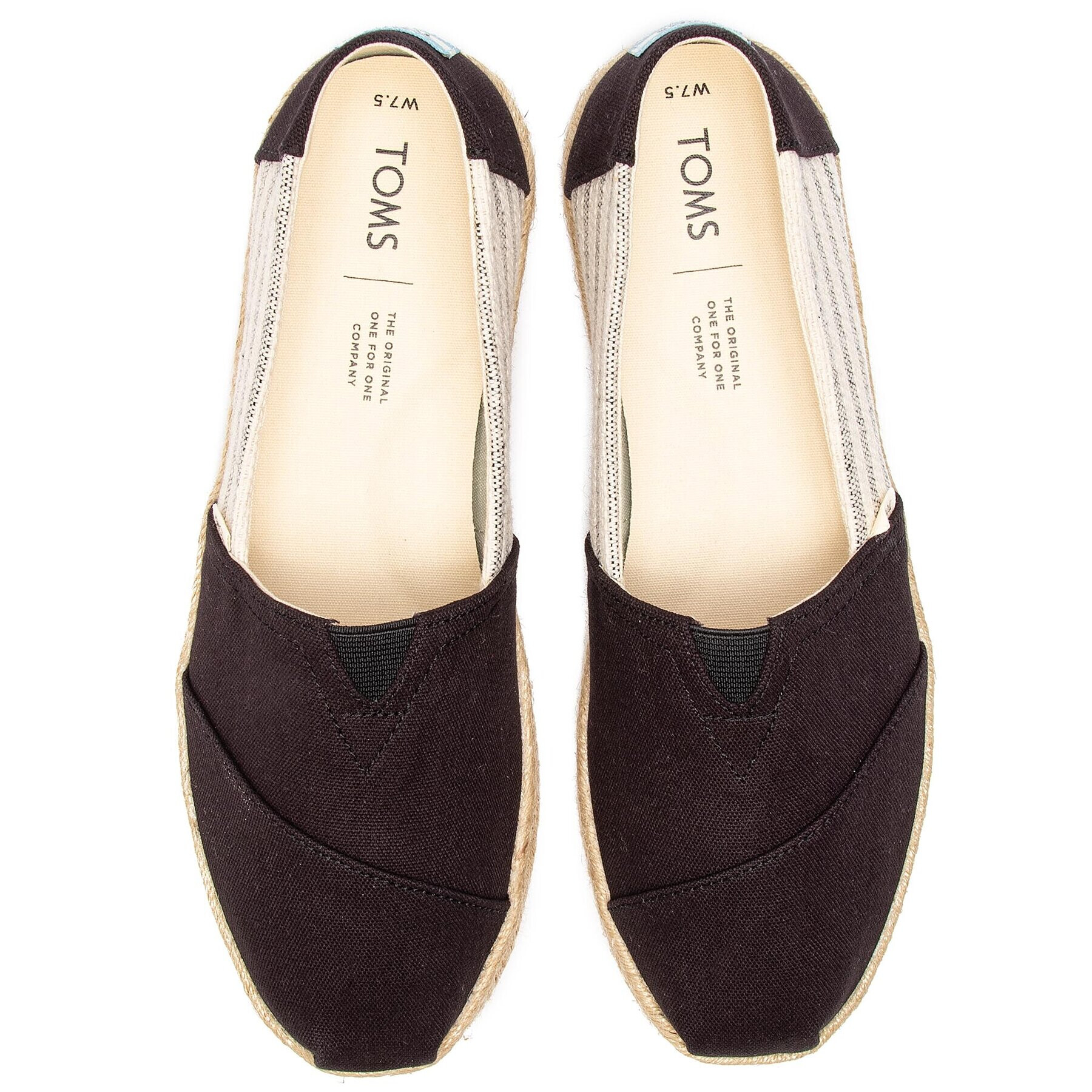 Toms Еспадрили Classic 10013470 Черен - Pepit.bg
