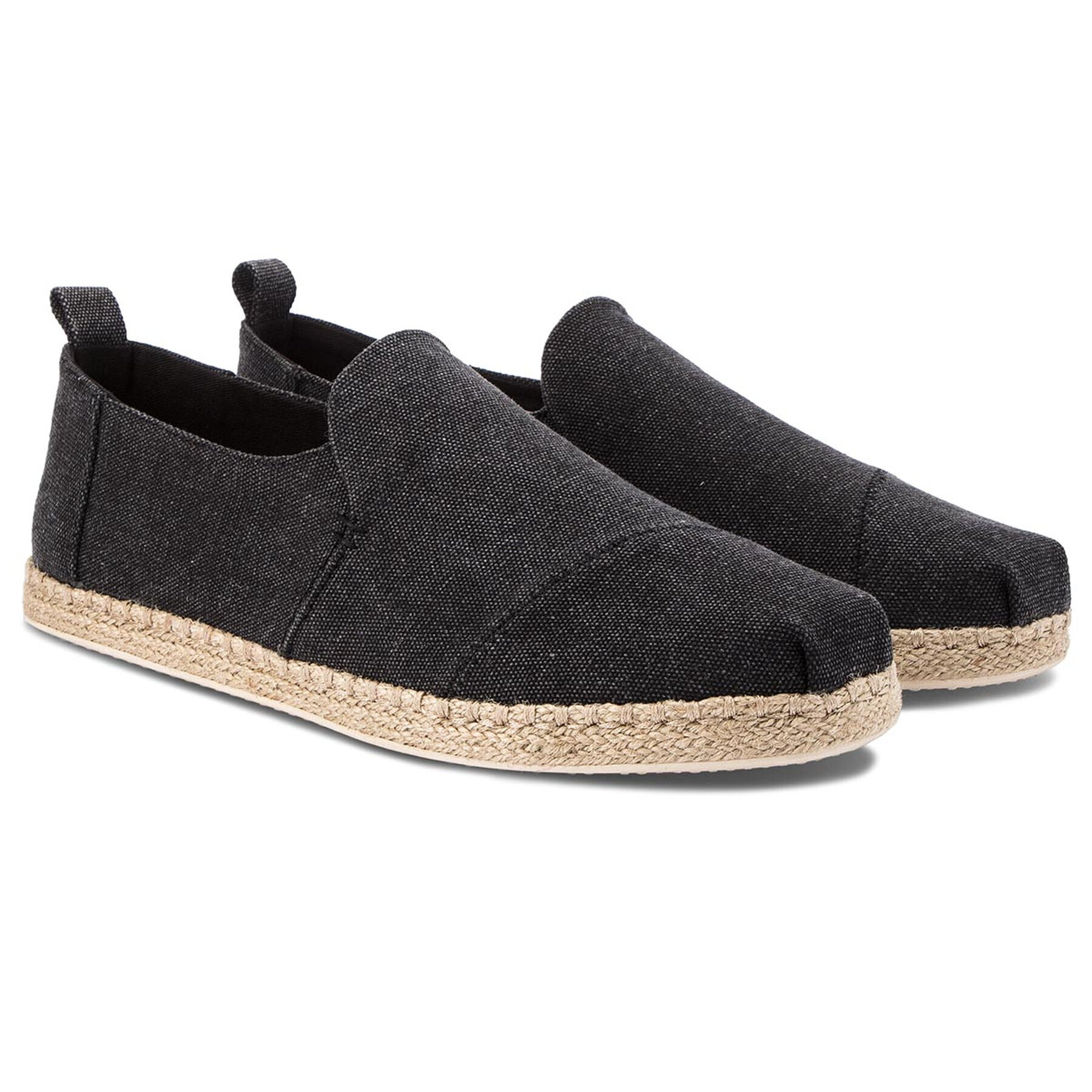 Toms Еспадрили Deconstructed Alpargata Rope 10011621 Черен - Pepit.bg