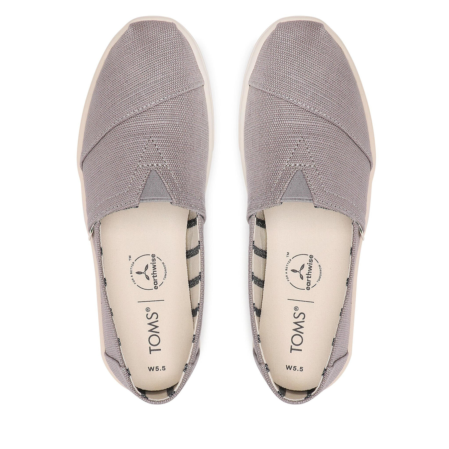 Toms Обувки Alpargata 10013515 Сив - Pepit.bg