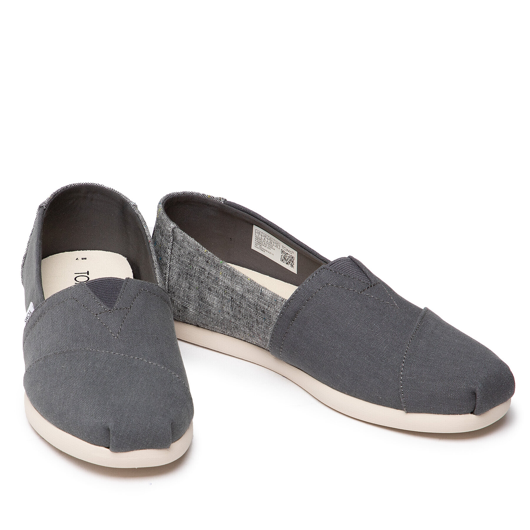 Toms Обувки Alpargata 10017669 Сив - Pepit.bg