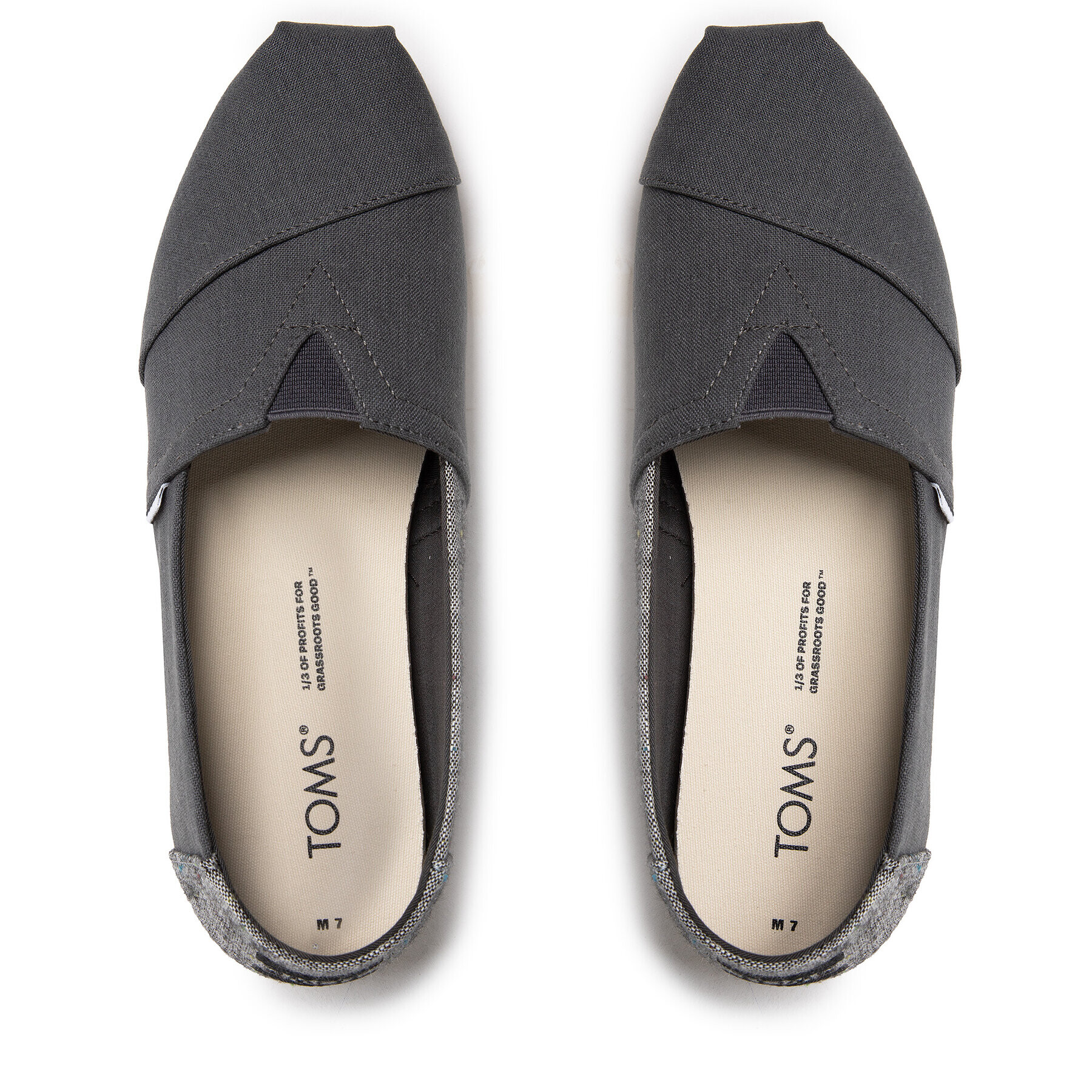 Toms Обувки Alpargata 10017669 Сив - Pepit.bg