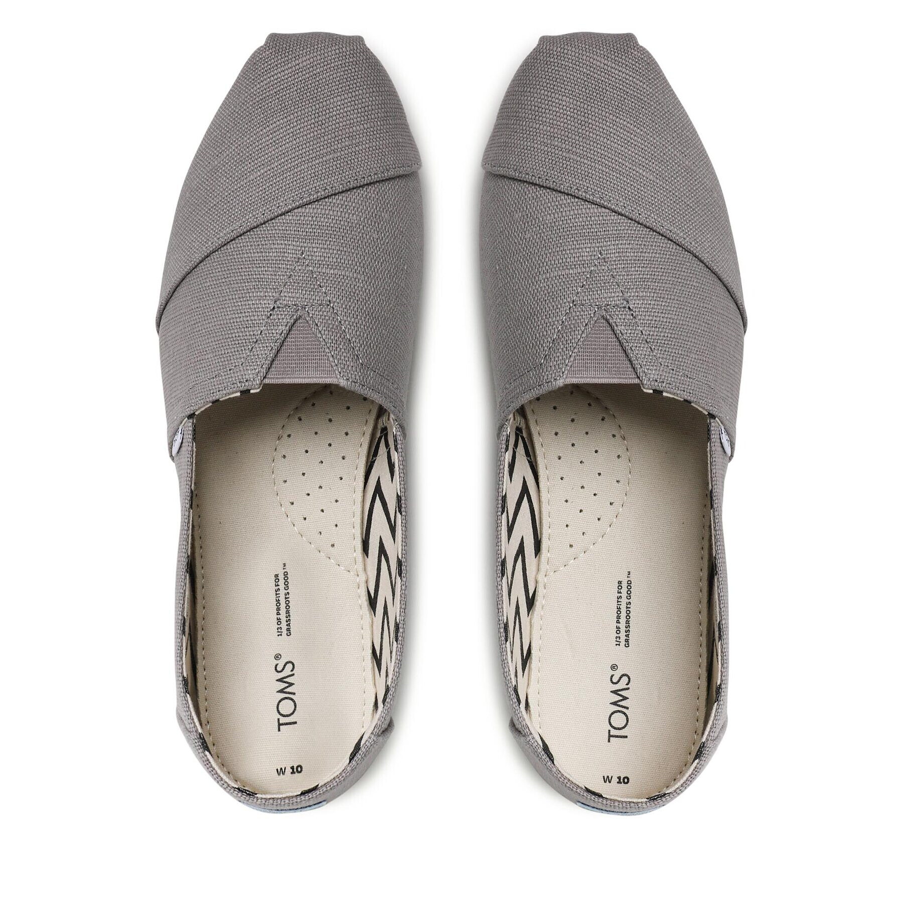 Toms Обувки Alpargata 10017741 Сив - Pepit.bg