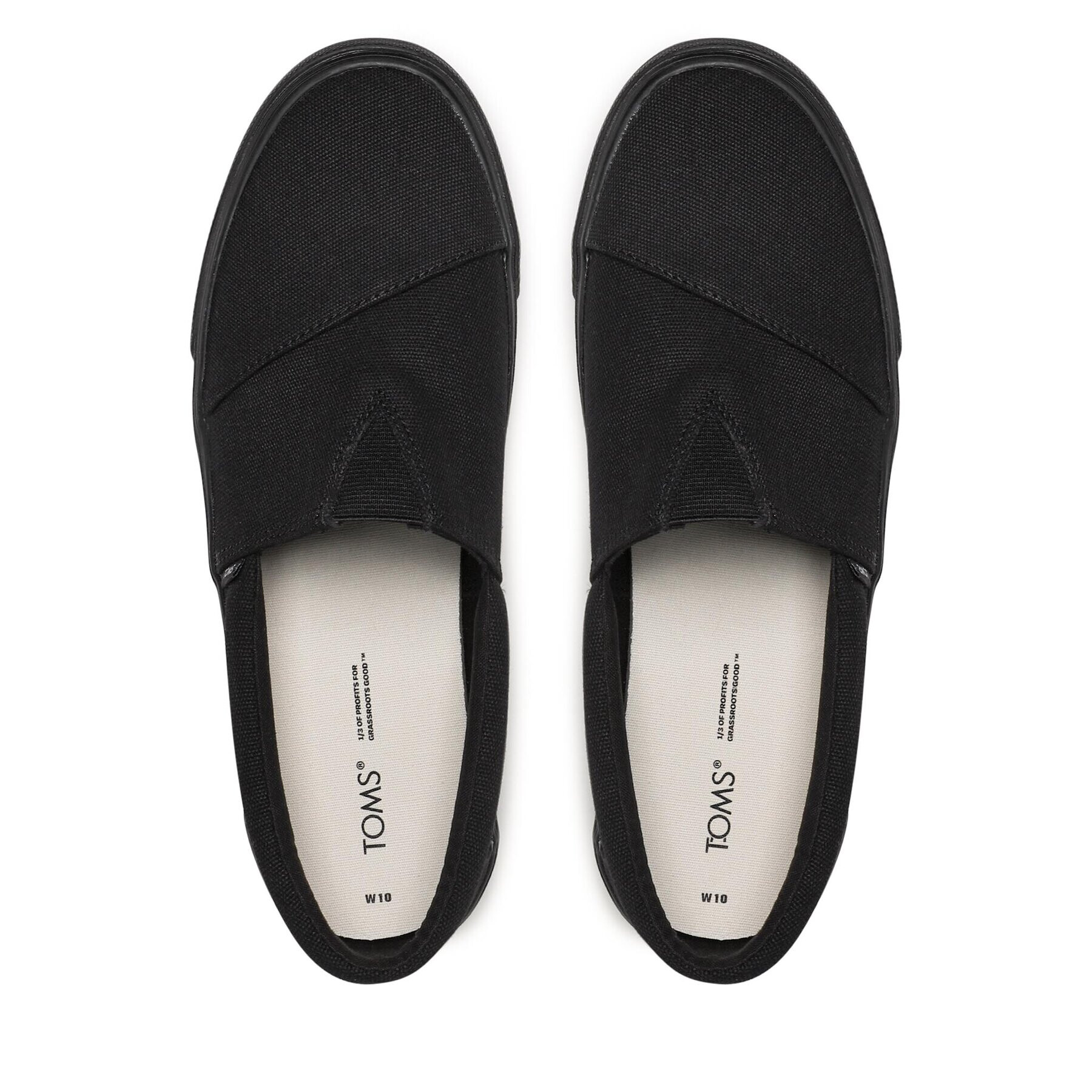 Toms Обувки Alpargata Fenix Slip On 10018946 Черен - Pepit.bg