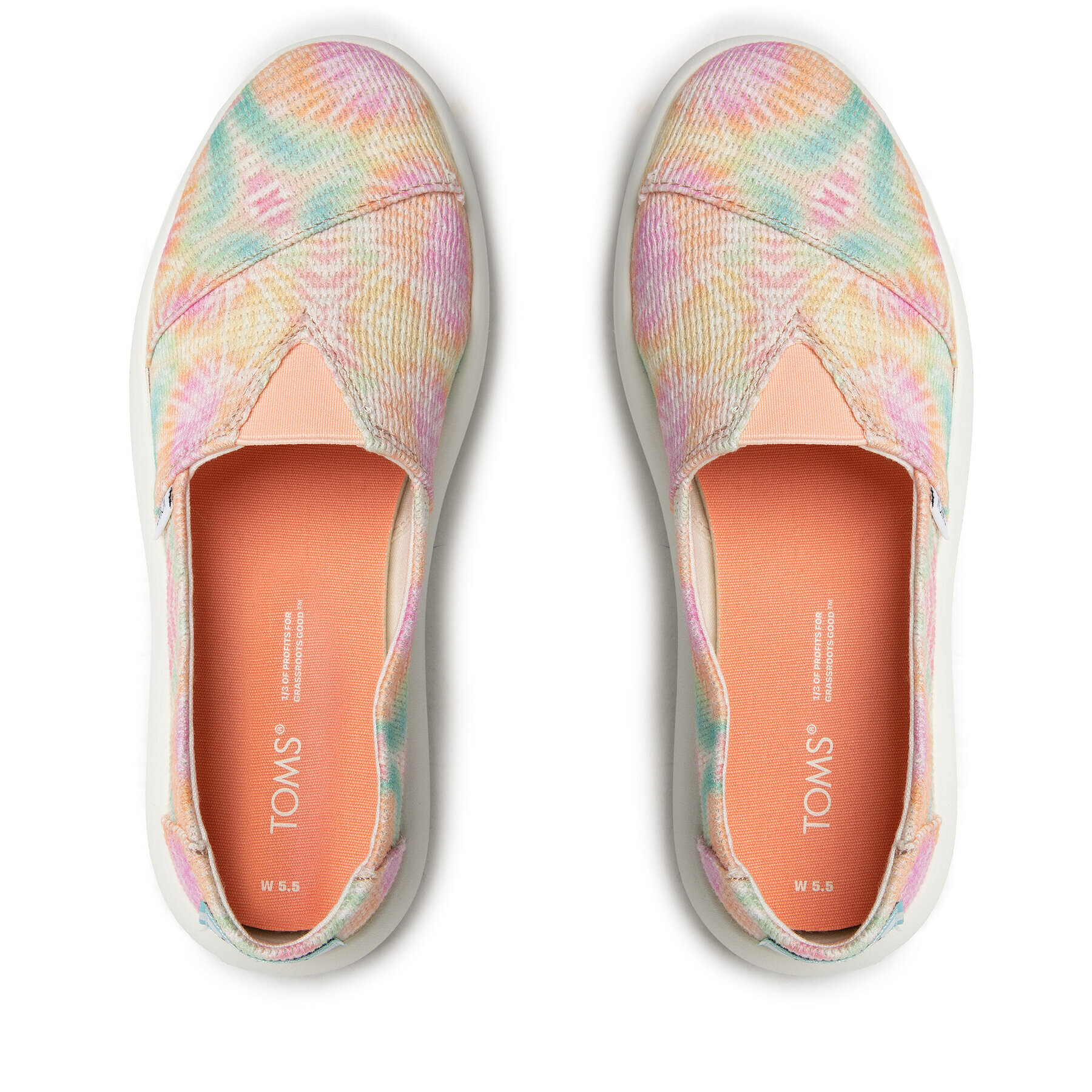 Toms Обувки Alpargata Mallow 10017828 Розов - Pepit.bg