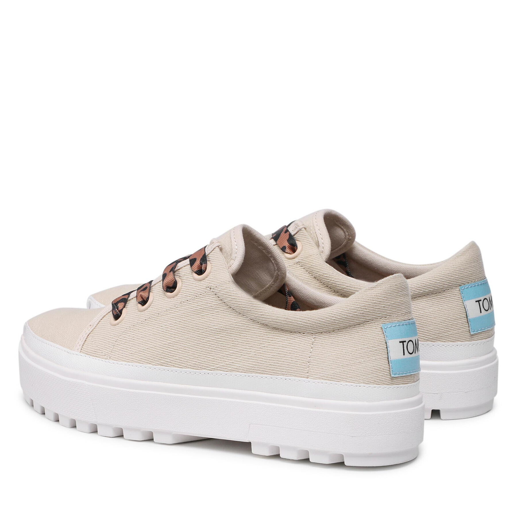 Toms Сникърси Lace Up Lug 10017873 Бежов - Pepit.bg