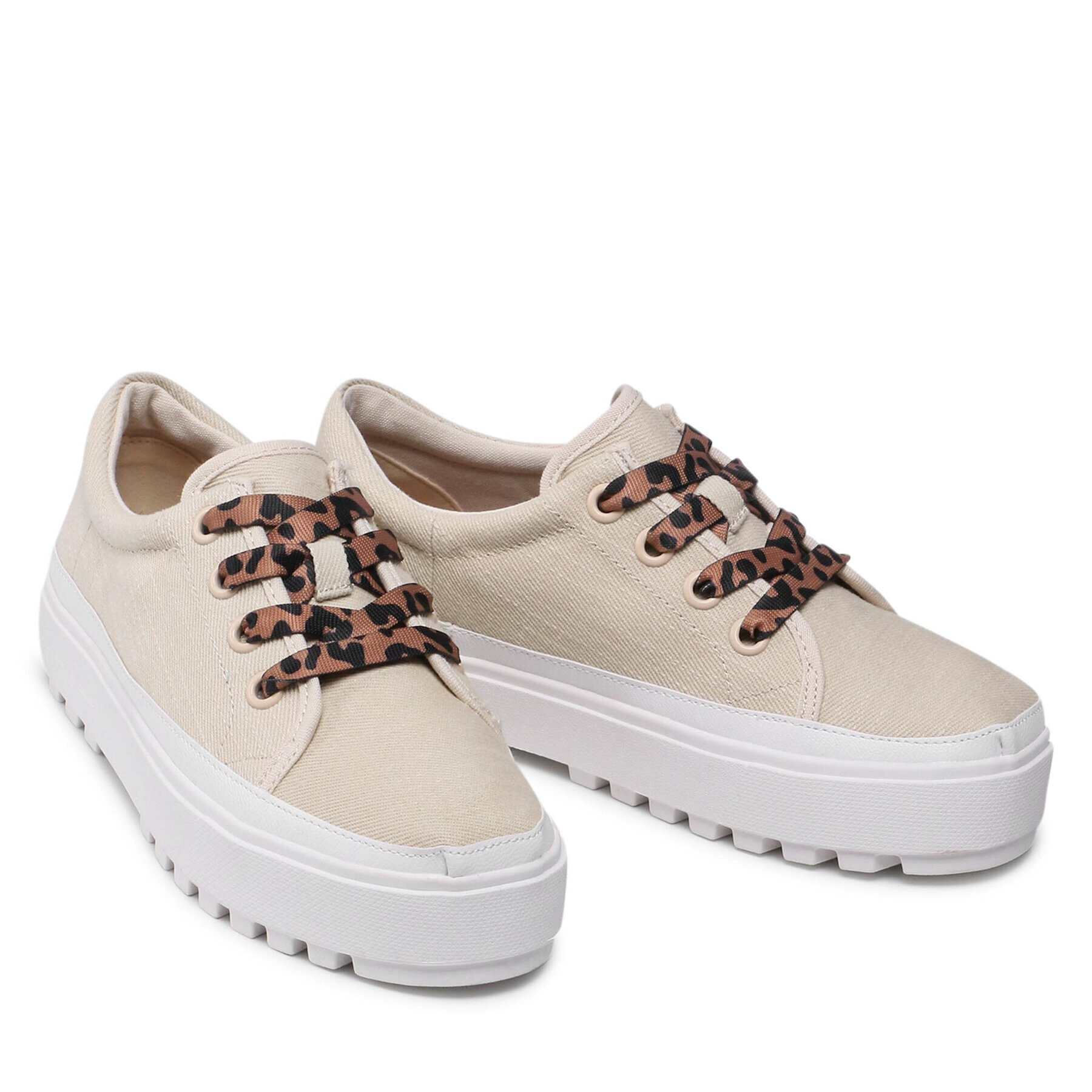 Toms Сникърси Lace Up Lug 10017873 Бежов - Pepit.bg