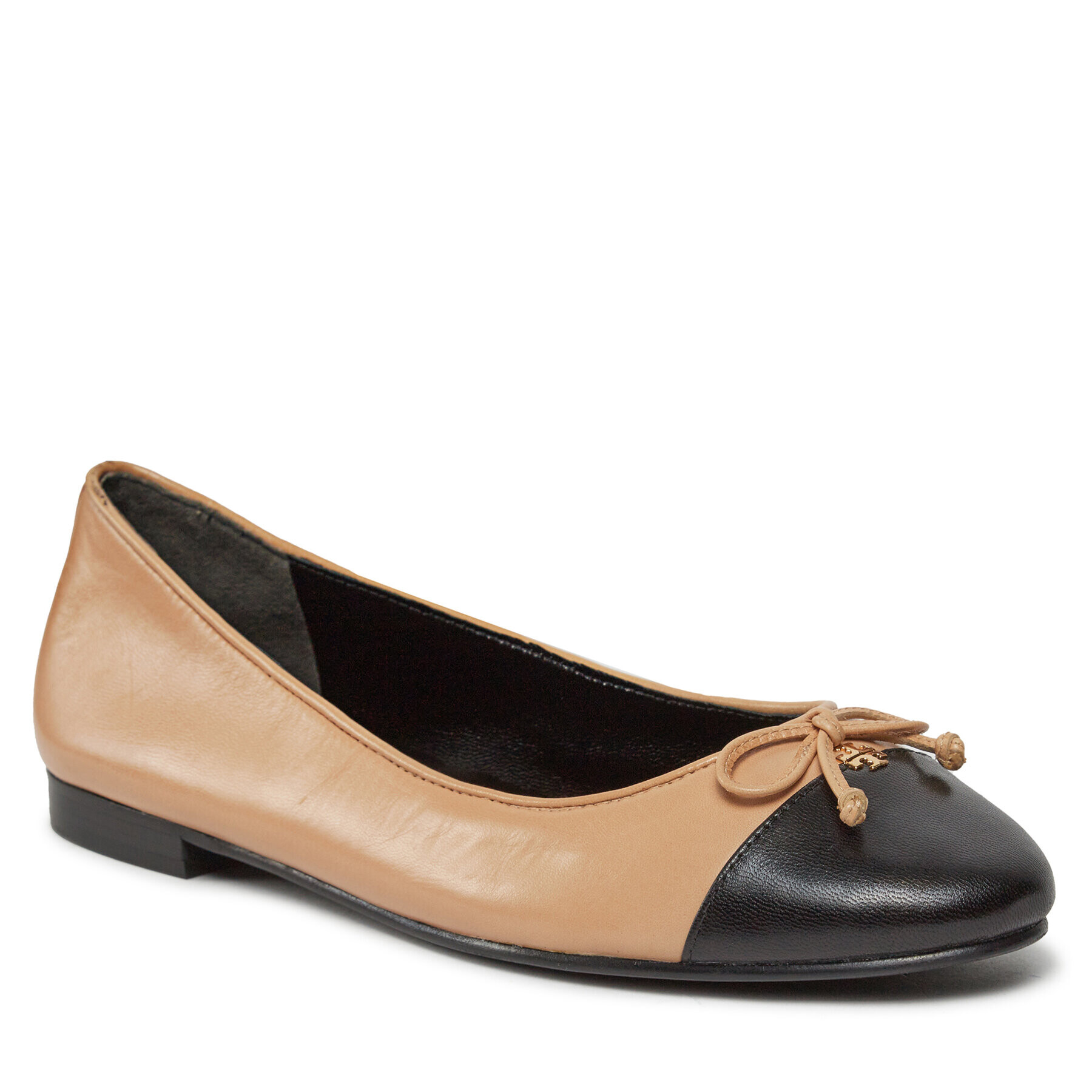 Tory Burch Балеринки Cap-Toe Ballet 154513 Бежов - Pepit.bg