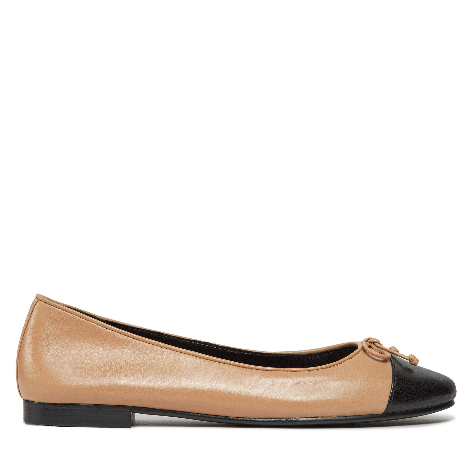 Tory Burch Балеринки Cap-Toe Ballet 154513 Бежов - Pepit.bg