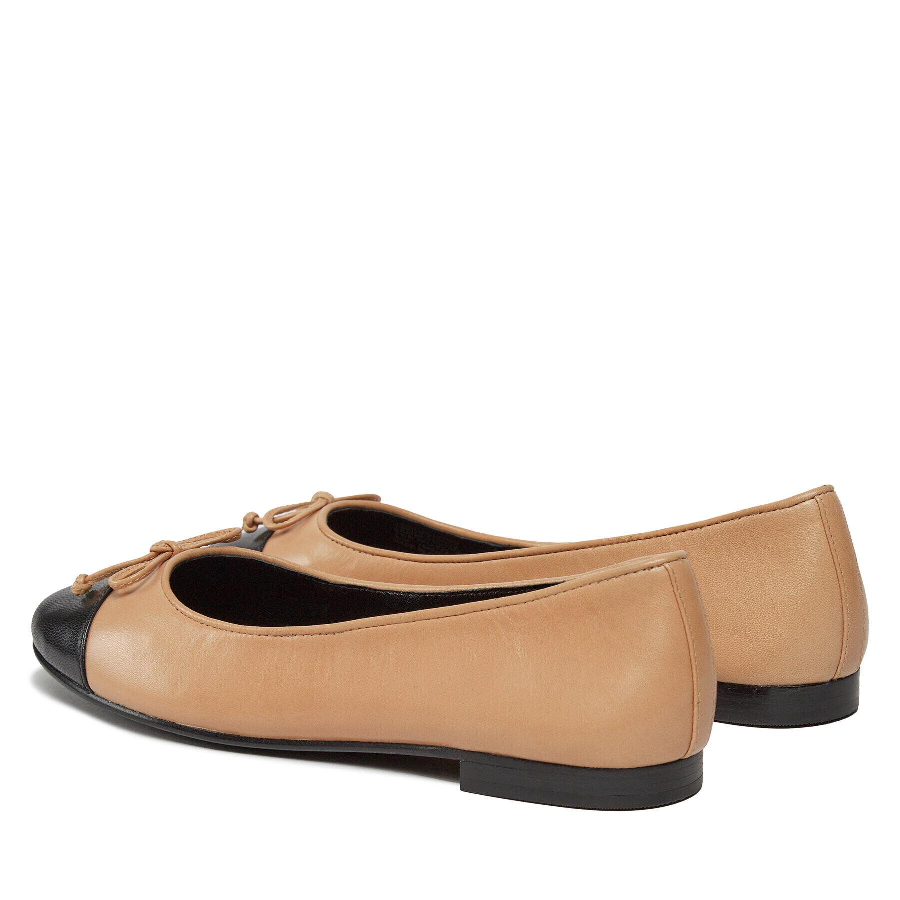 Tory Burch Балеринки Cap-Toe Ballet 154513 Бежов - Pepit.bg