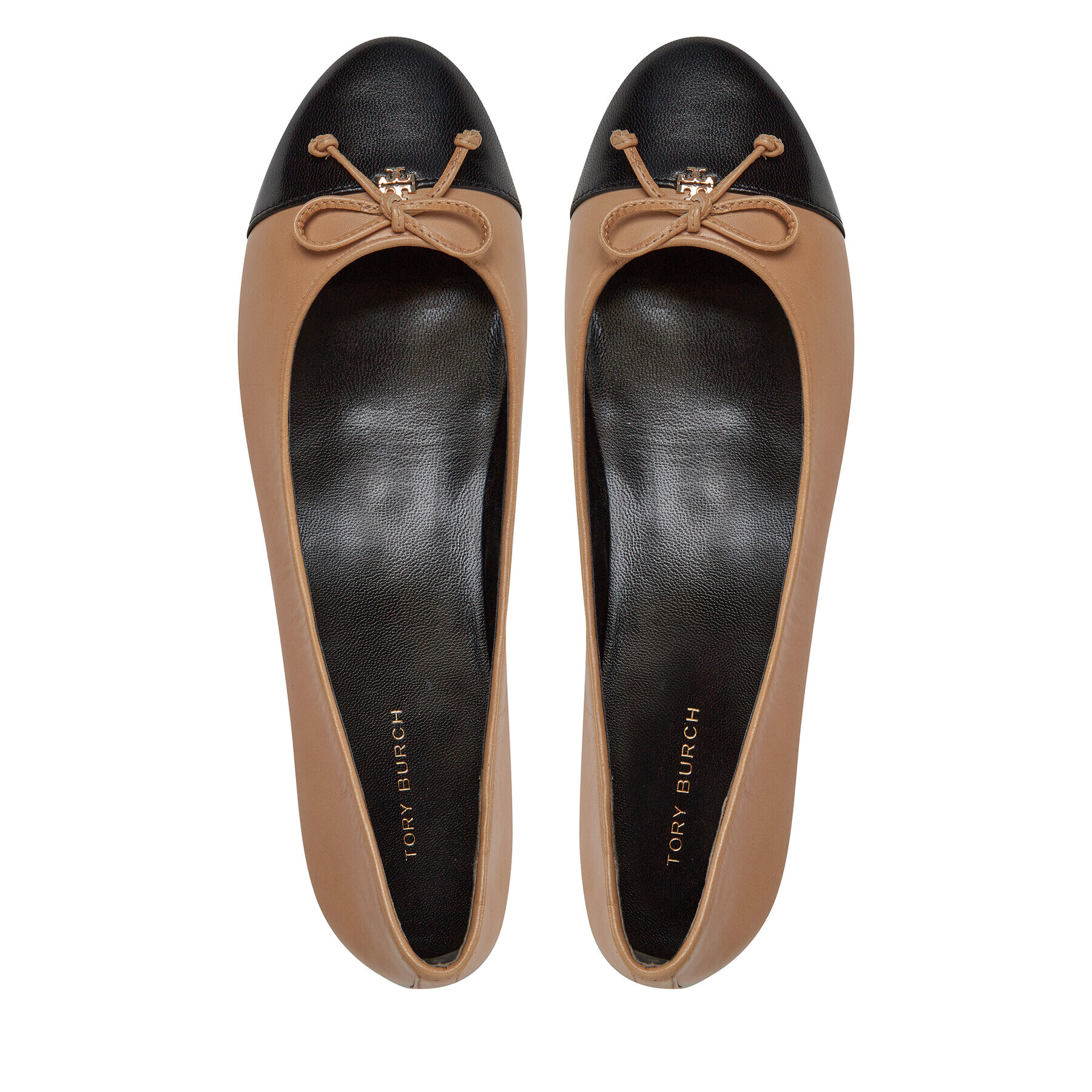 Tory Burch Балеринки Cap-Toe Ballet 154513 Бежов - Pepit.bg