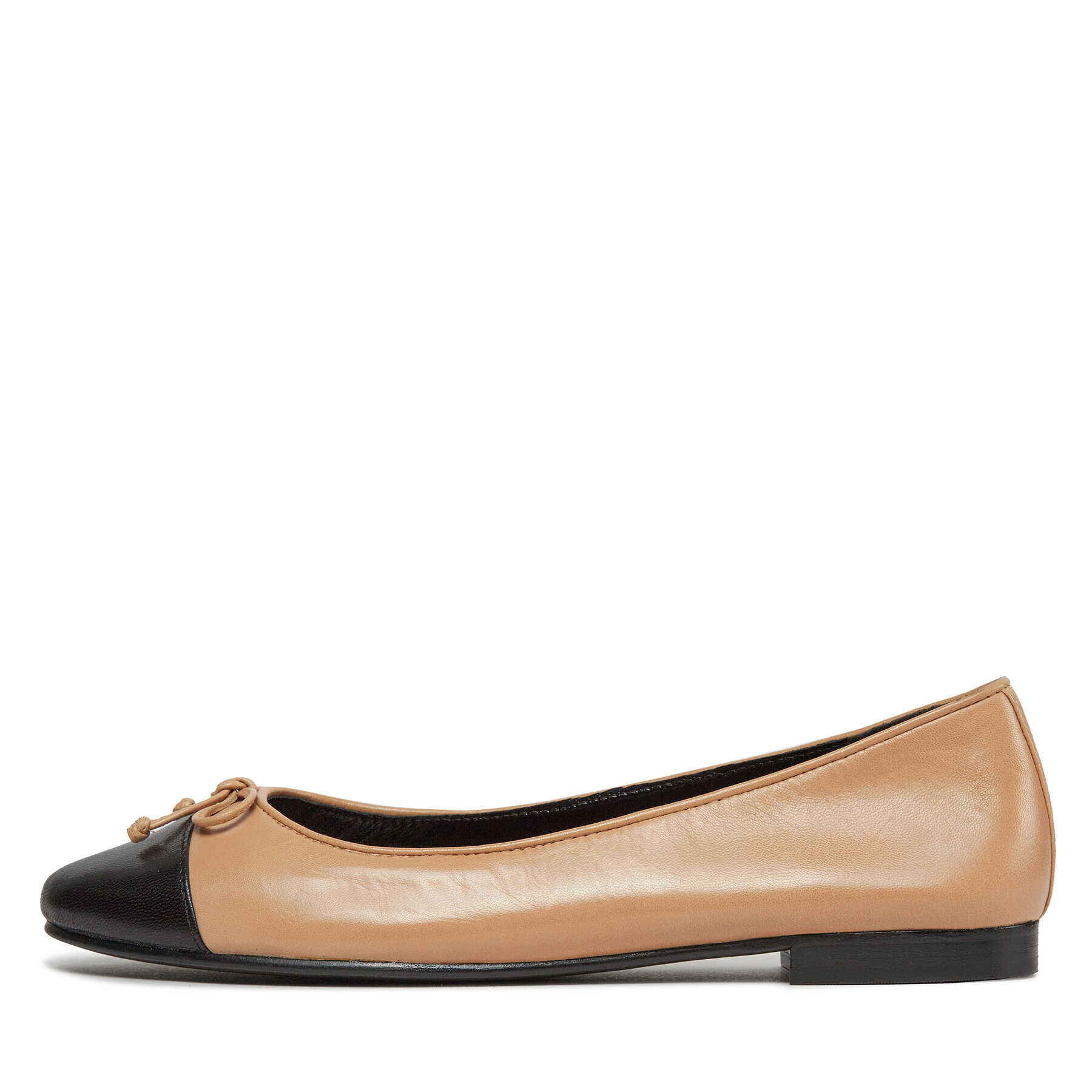 Tory Burch Балеринки Cap-Toe Ballet 154513 Бежов - Pepit.bg