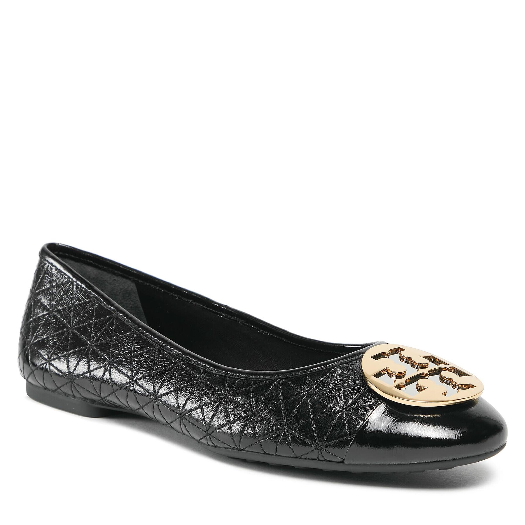 Tory Burch Балеринки Claire Quilted Ballet 150824 Черен - Pepit.bg