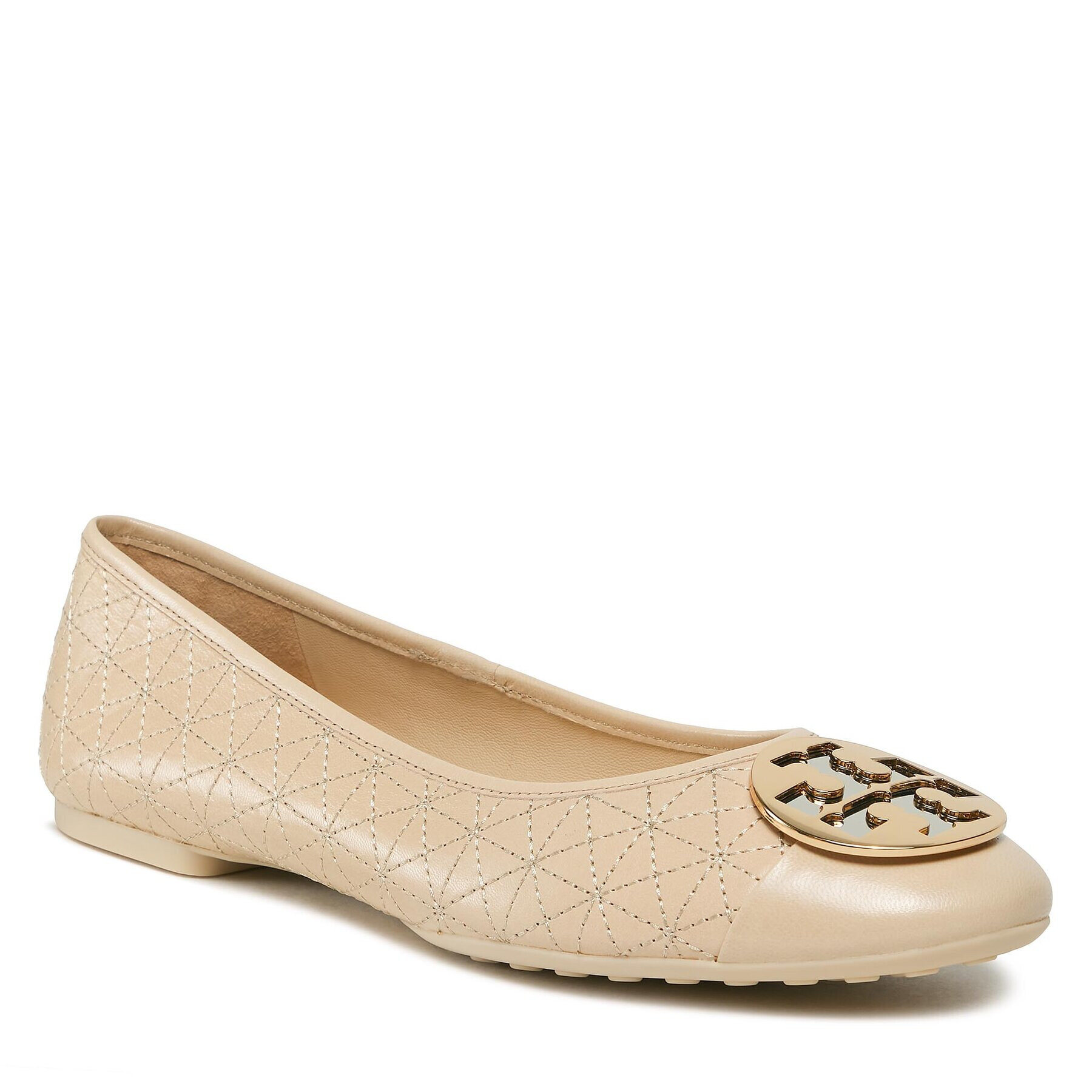 Tory Burch Балеринки Claire Quilted Ballet 156810 Бежов - Pepit.bg