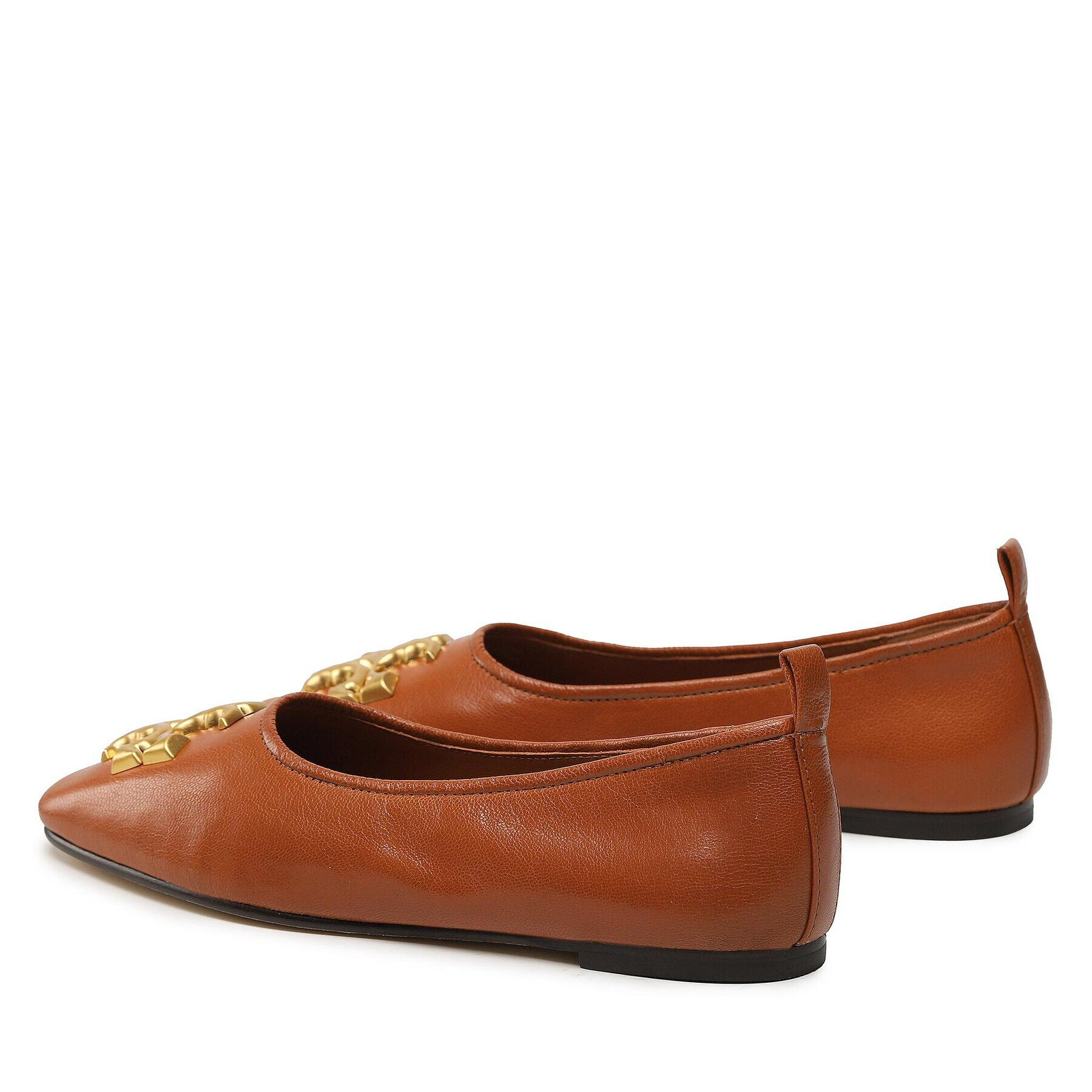 Tory Burch Балеринки Eleanor Ballet 141296 Кафяв - Pepit.bg