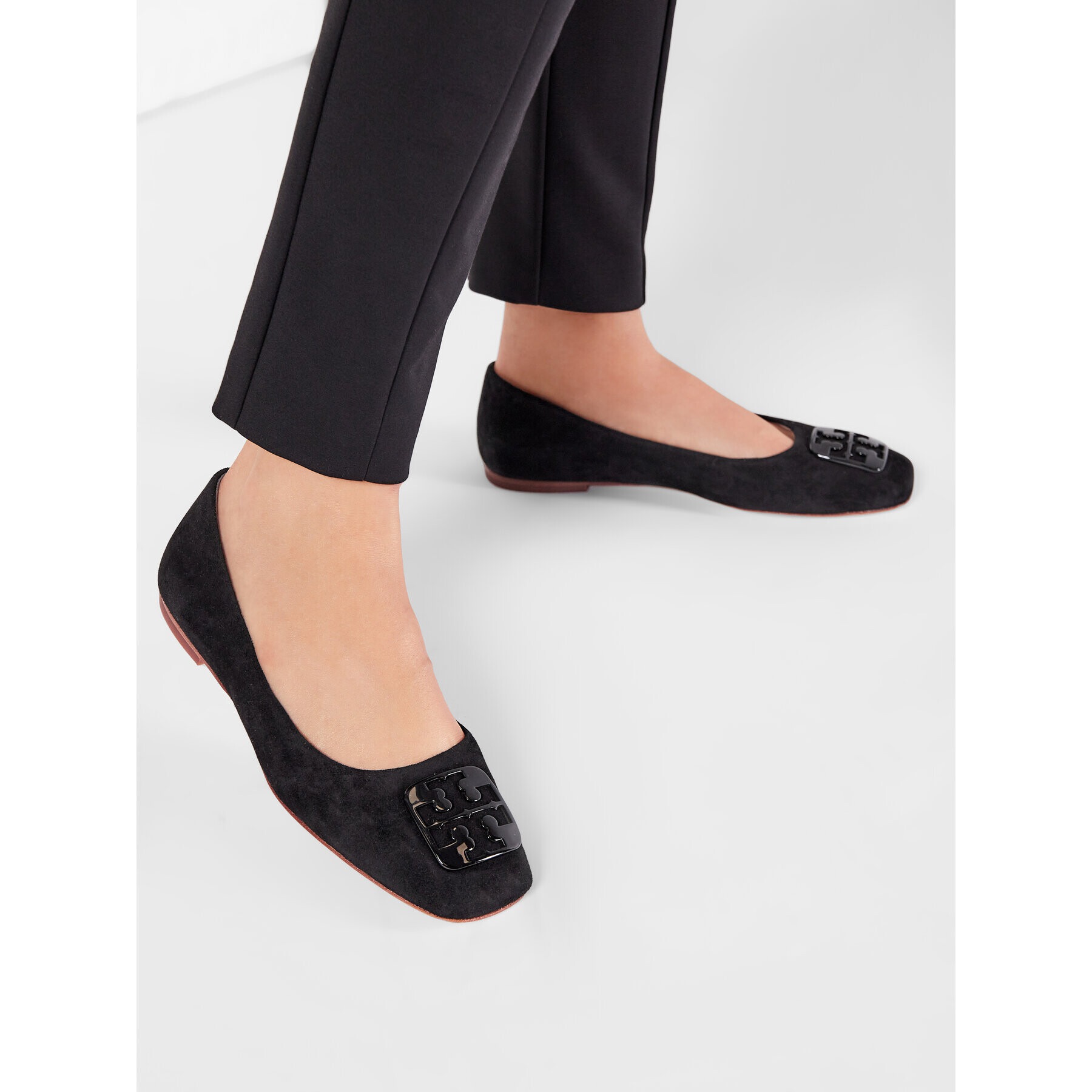Tory Burch Балеринки Georgia Ballet 76545 Черен - Pepit.bg